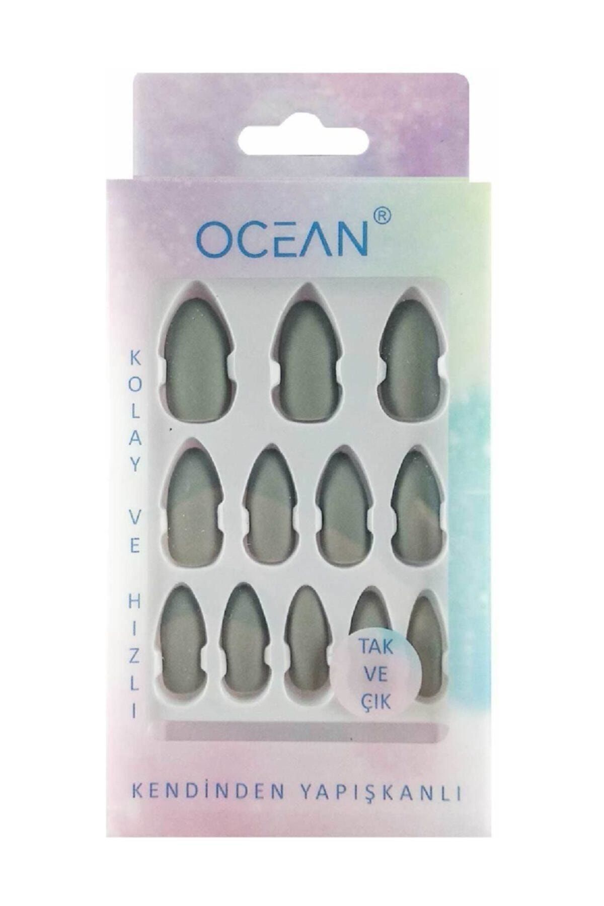 Ocean Mat Gri Tak ve Çık Takma Tırnak