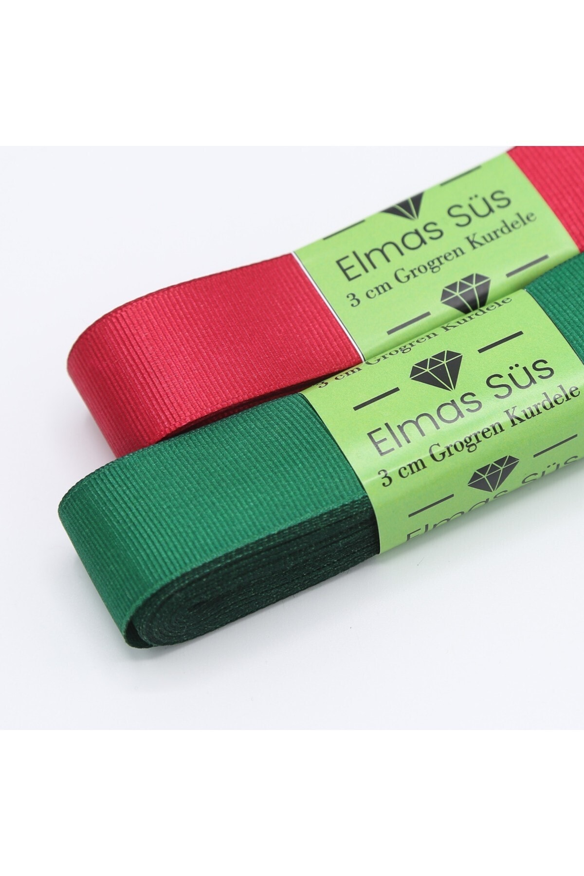 E Elmas Karışık Grogren Kurdele 2 Adet 3 cm 10 m