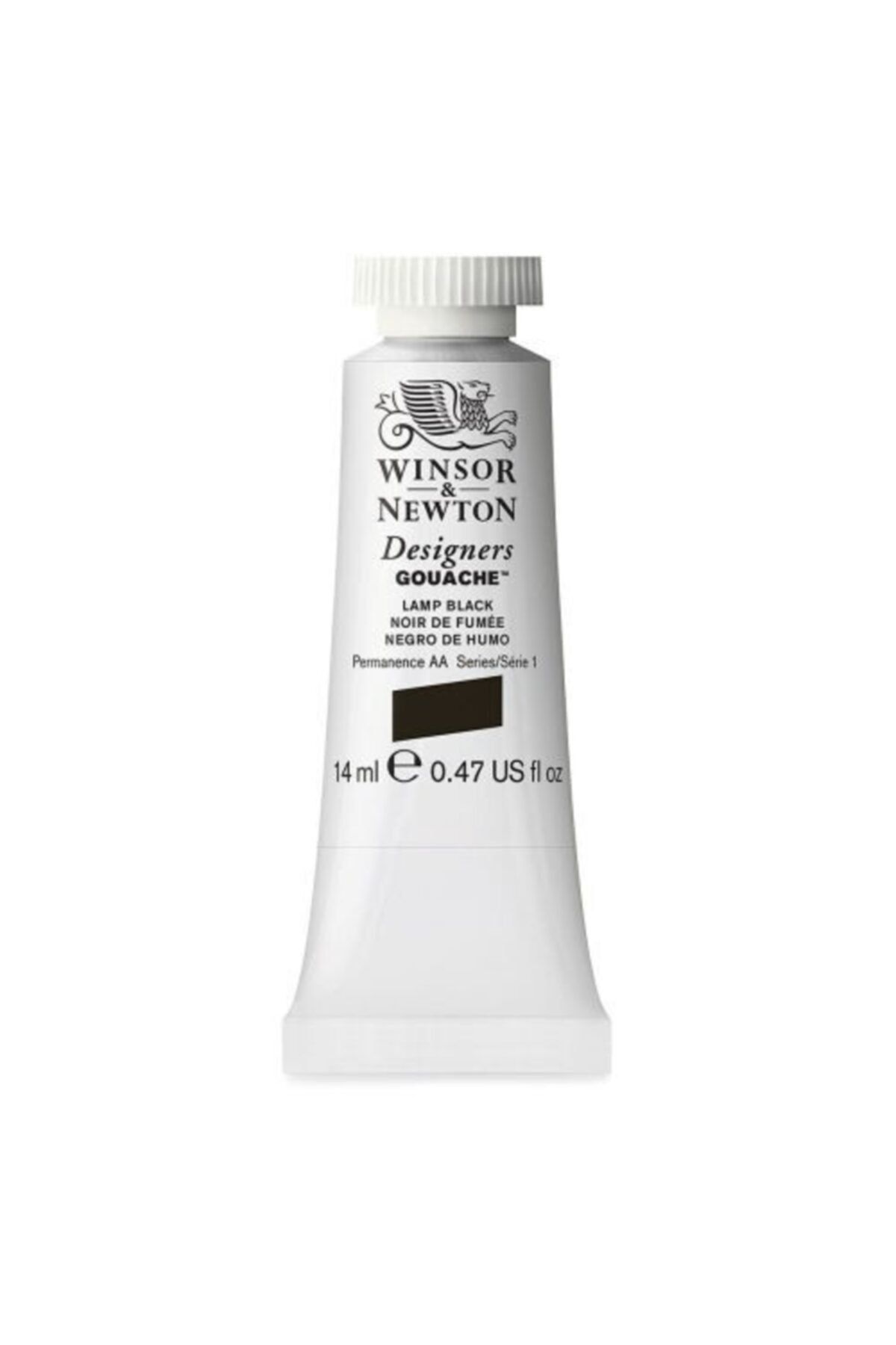 Winsor Newton Designers' Guaj Boya 14 ml  Lamp Black 337