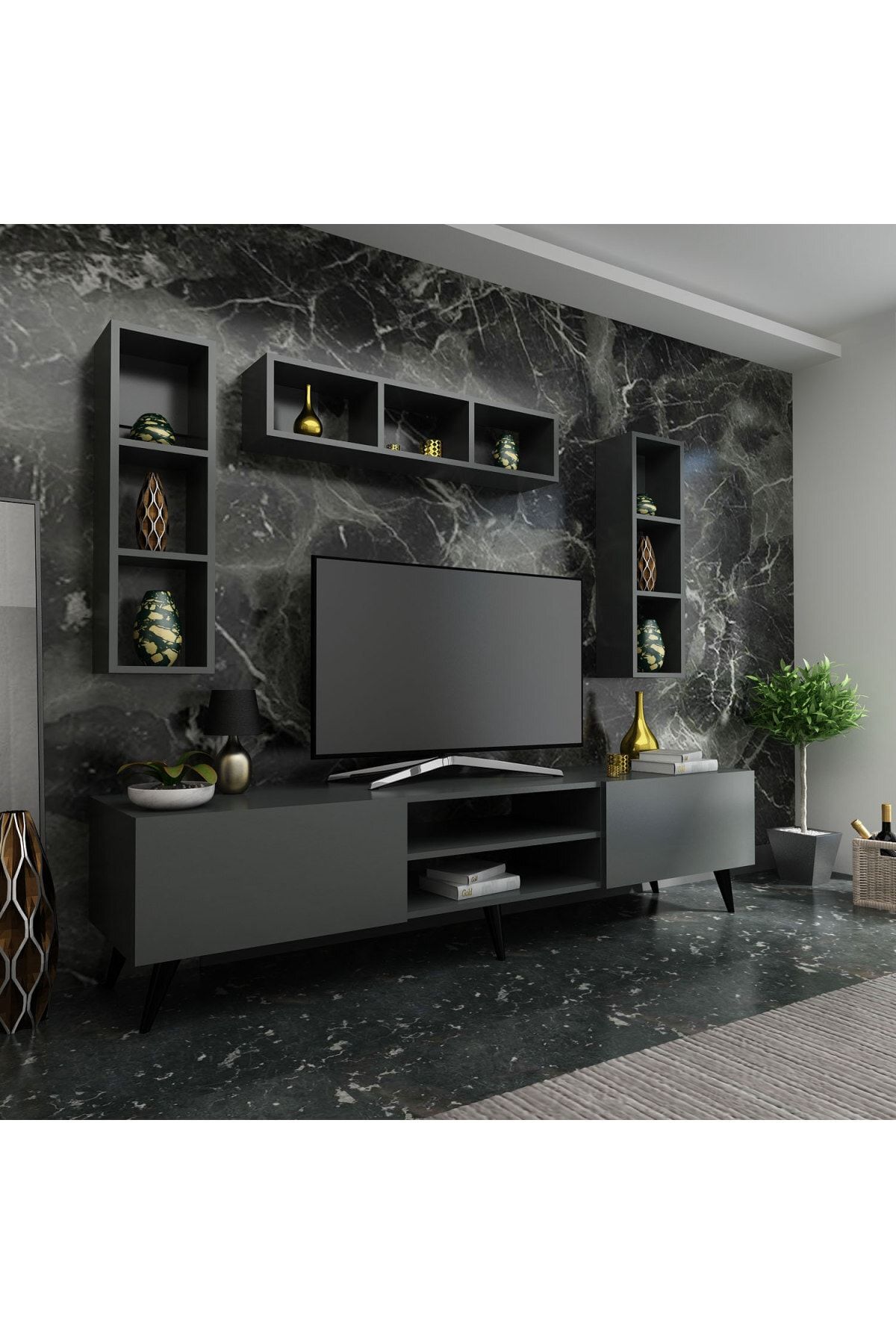 Myniture Festival Tv Ünitesi Q3806-4 Antrasit