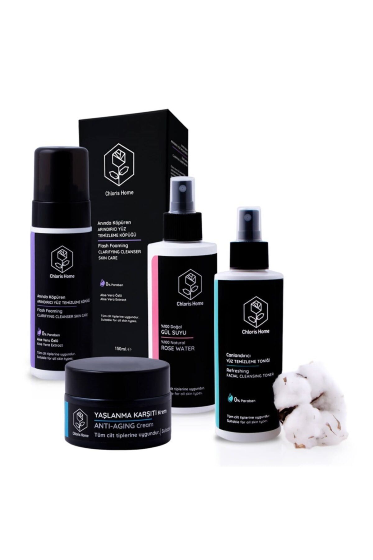 CHLORIS HOME Anti Aging Gece Cilt Bakımı Paketi 5