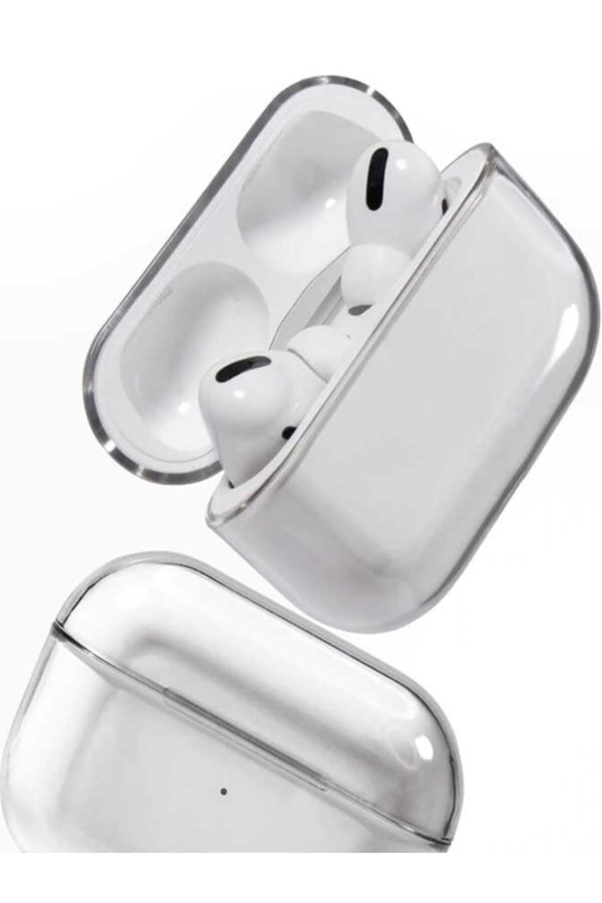 Oseinve Airpods Pro Uyumlu  Şeffaf Sert Tpu Ultra Koruma Kapak - Transparent Case