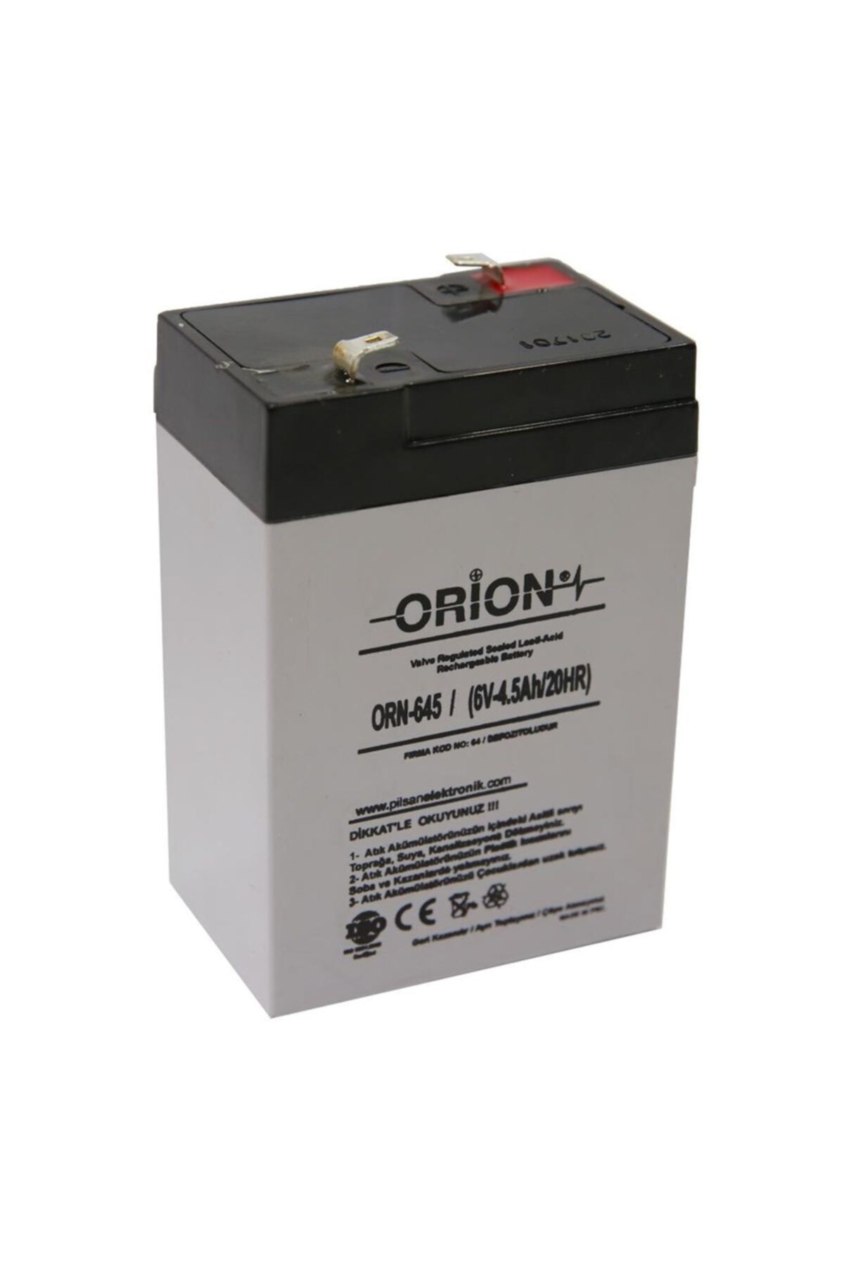 Orion 6v 4.5ah Bakımsız Kuru Akü
