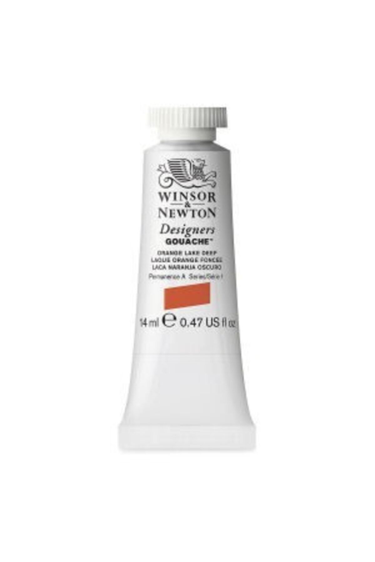 Winsor Newton Designers' Guaj Boya : 14 ml : Orange Lake Deep