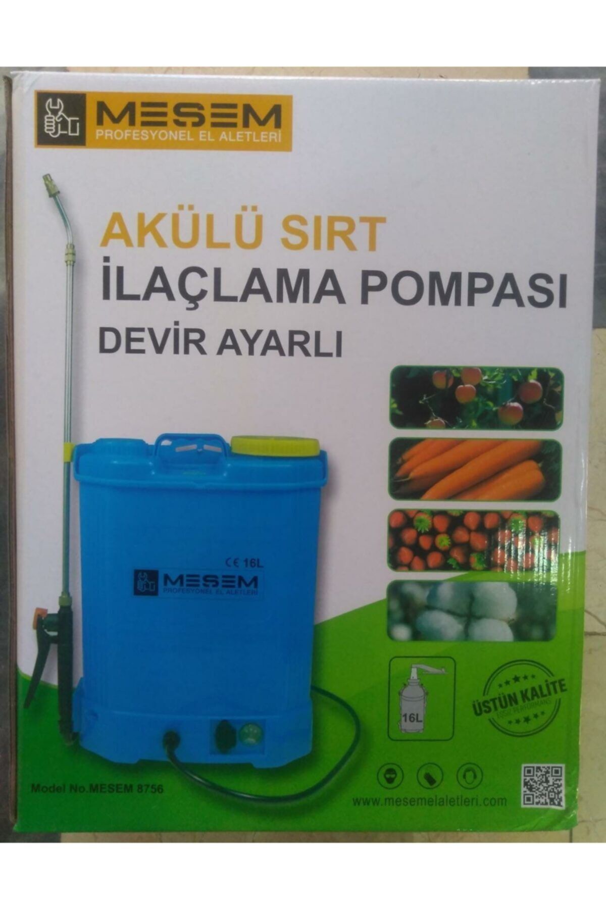 Meşem Şarjlı 16 Litre İlaçlama Pompası