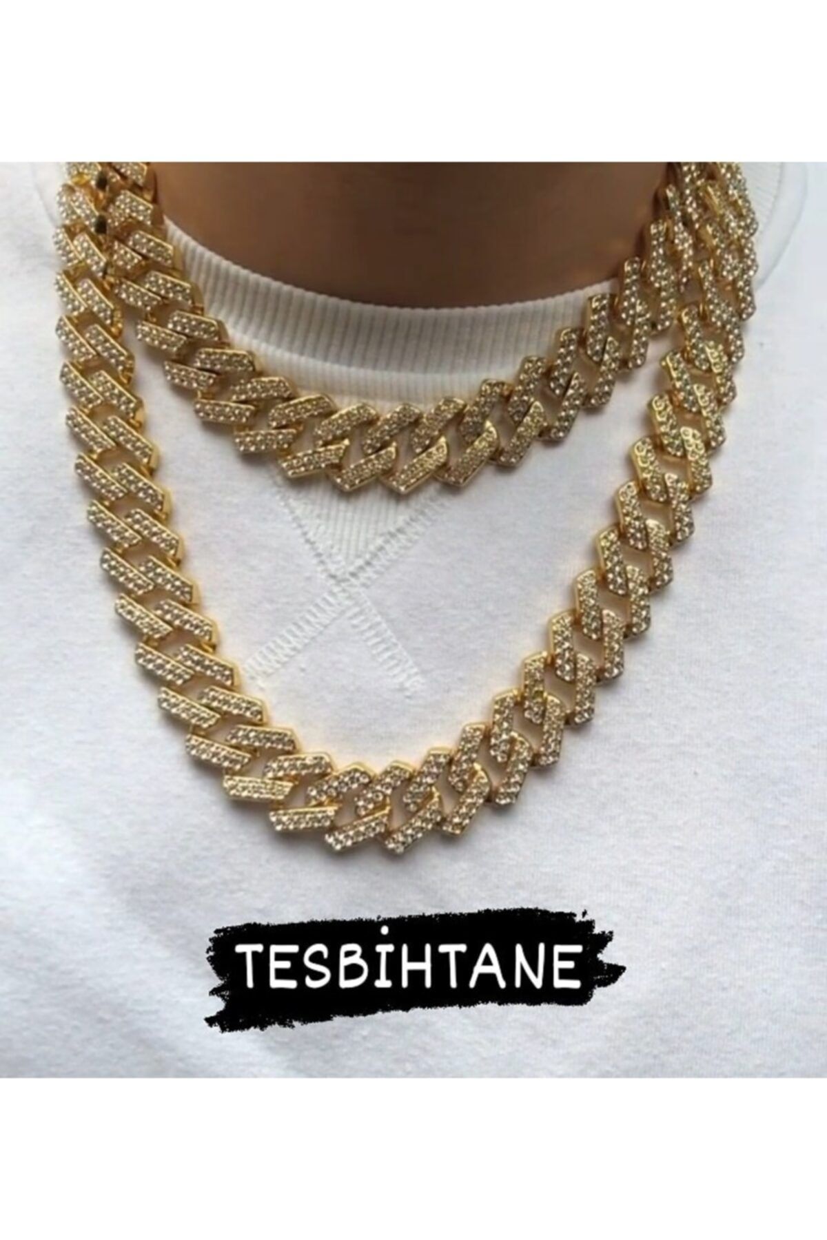 tesbihtane Cuban Chain Kolye