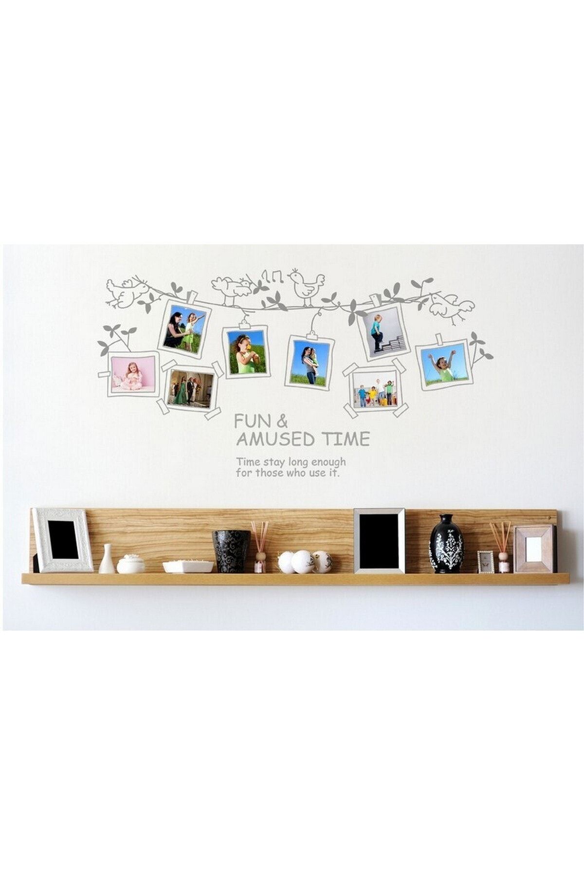 CRYSTAL KIDS Fotoğraf Resim Çerçeveli Bebek Odası Dekorasyonu Duvar Sticker