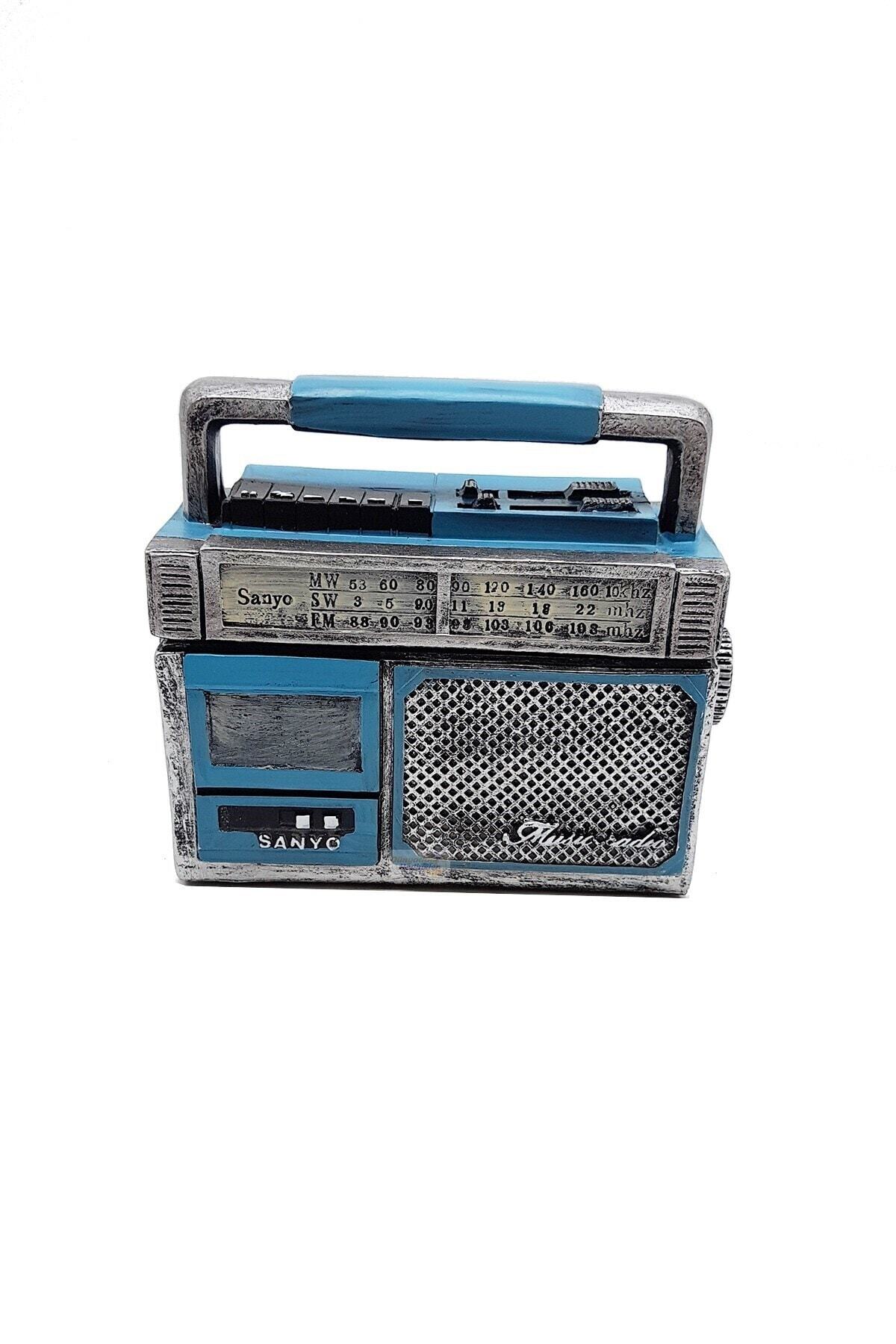 Dünyadan Hediyeler Nostaljik Kasetçalarlı Radyo Şeklinde Kumbara 13 cm