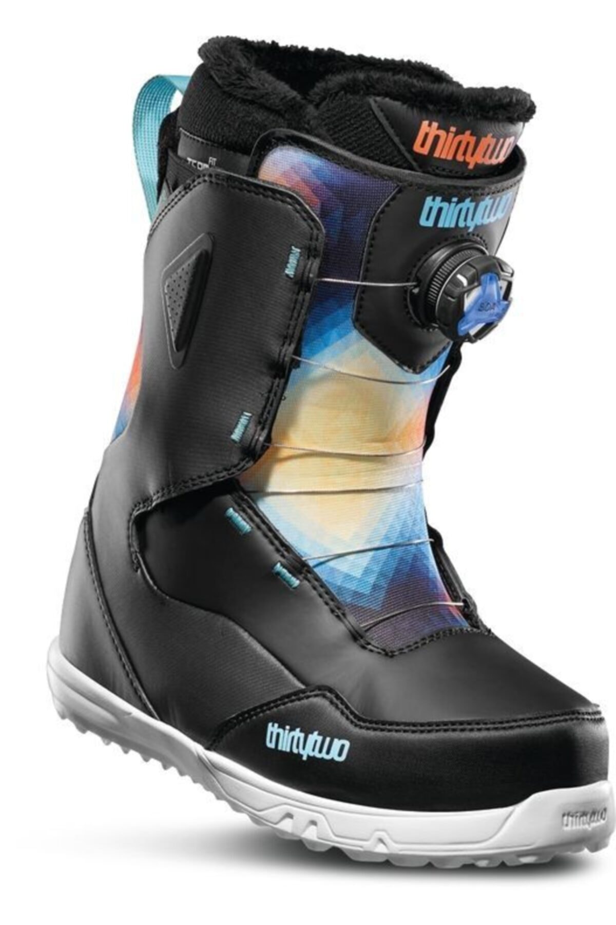 THIRTYTWO Zephyr Boa W 19 Blk Blu Wh Snowboard Bot