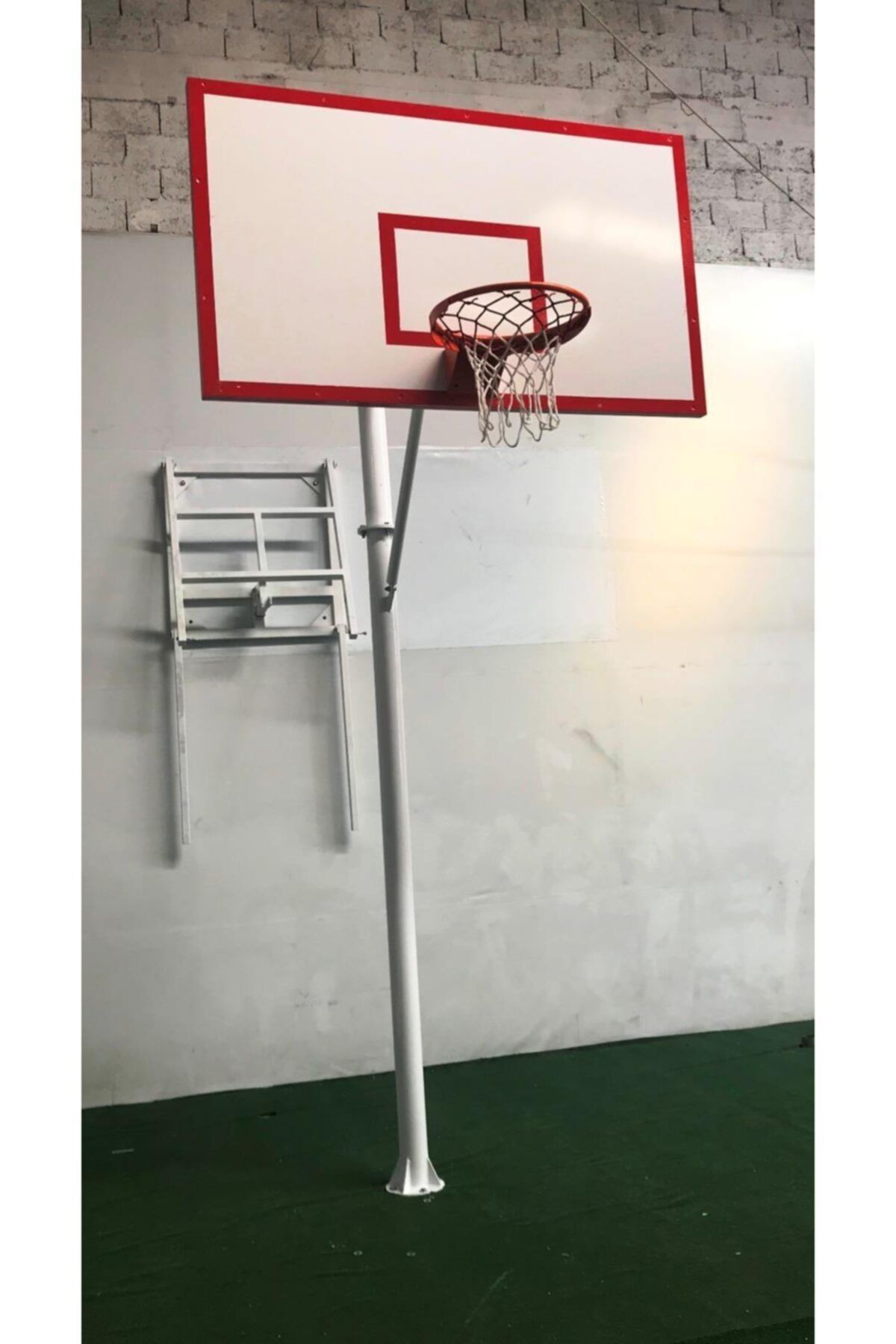 adelinspor Hidrolik Çember Ahşap Pan Basketbol Potası105*180