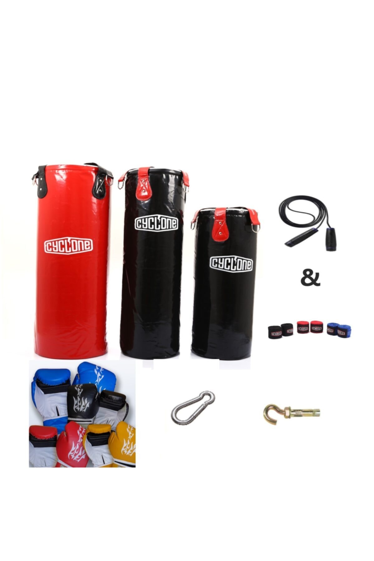 CYCLONE Boş Kum Torbalı Boxs Set80x30
