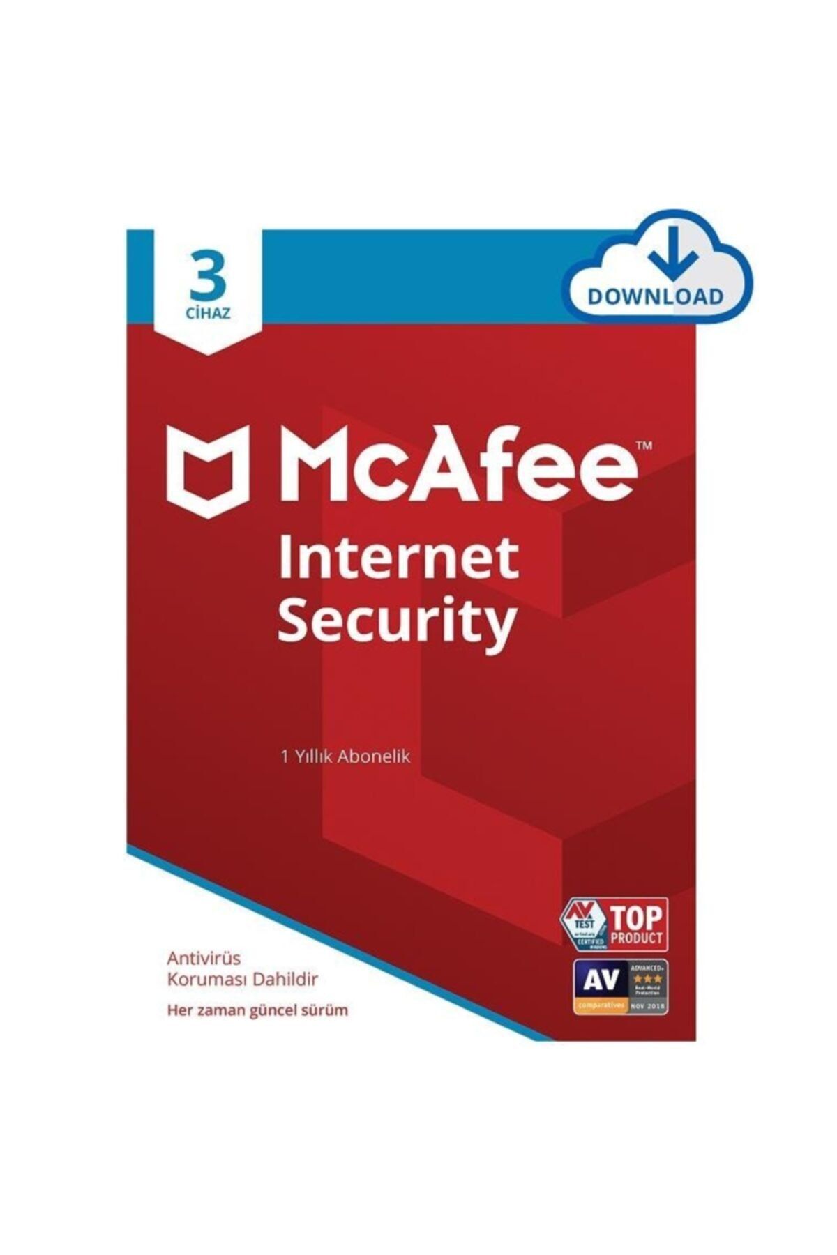 McAFEE Internet Security 1yıl 1kullanıcı Windows, Macos, Ios Ve Android