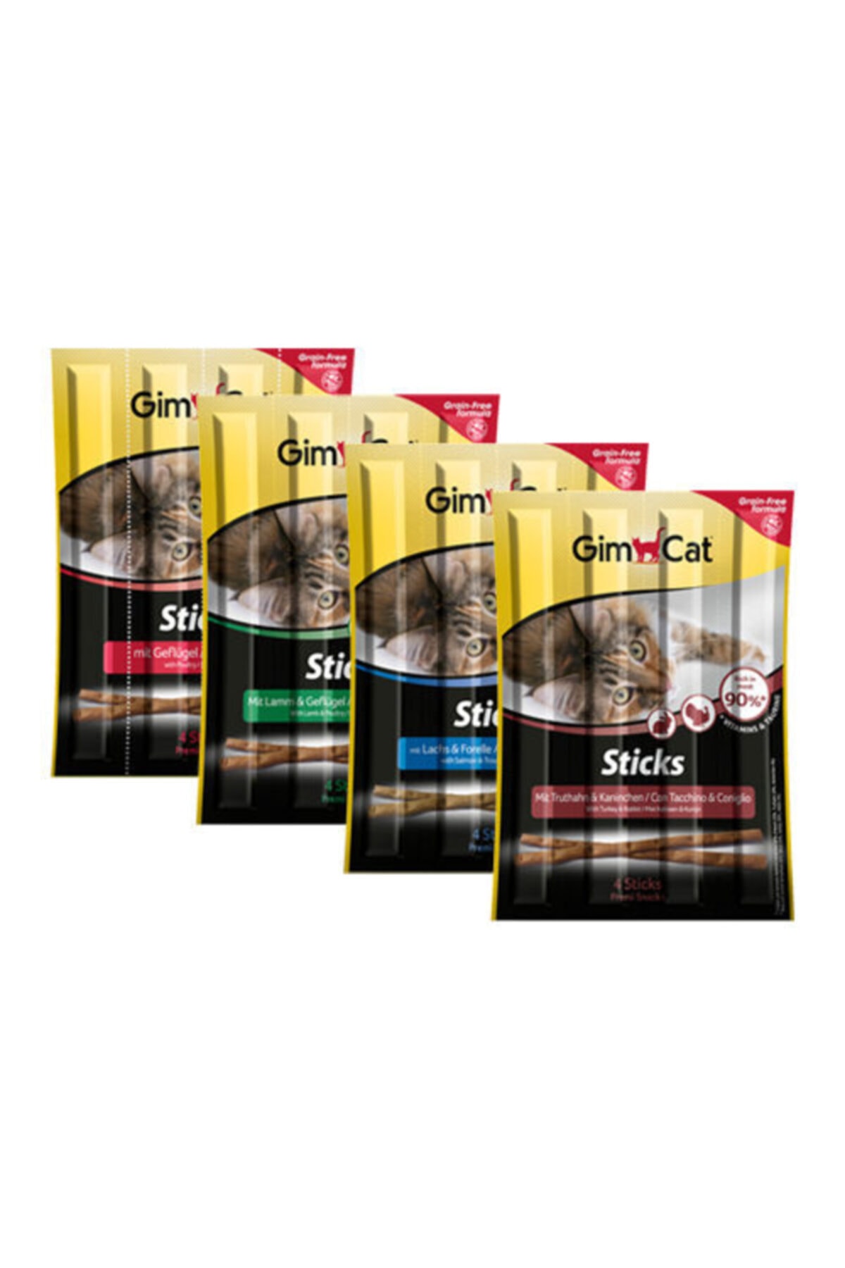 Gimcat Sticks 20 gr 5'li Set Hindi Tavşan Somon Morina Kümes Hayvanı Deniz Tarağı