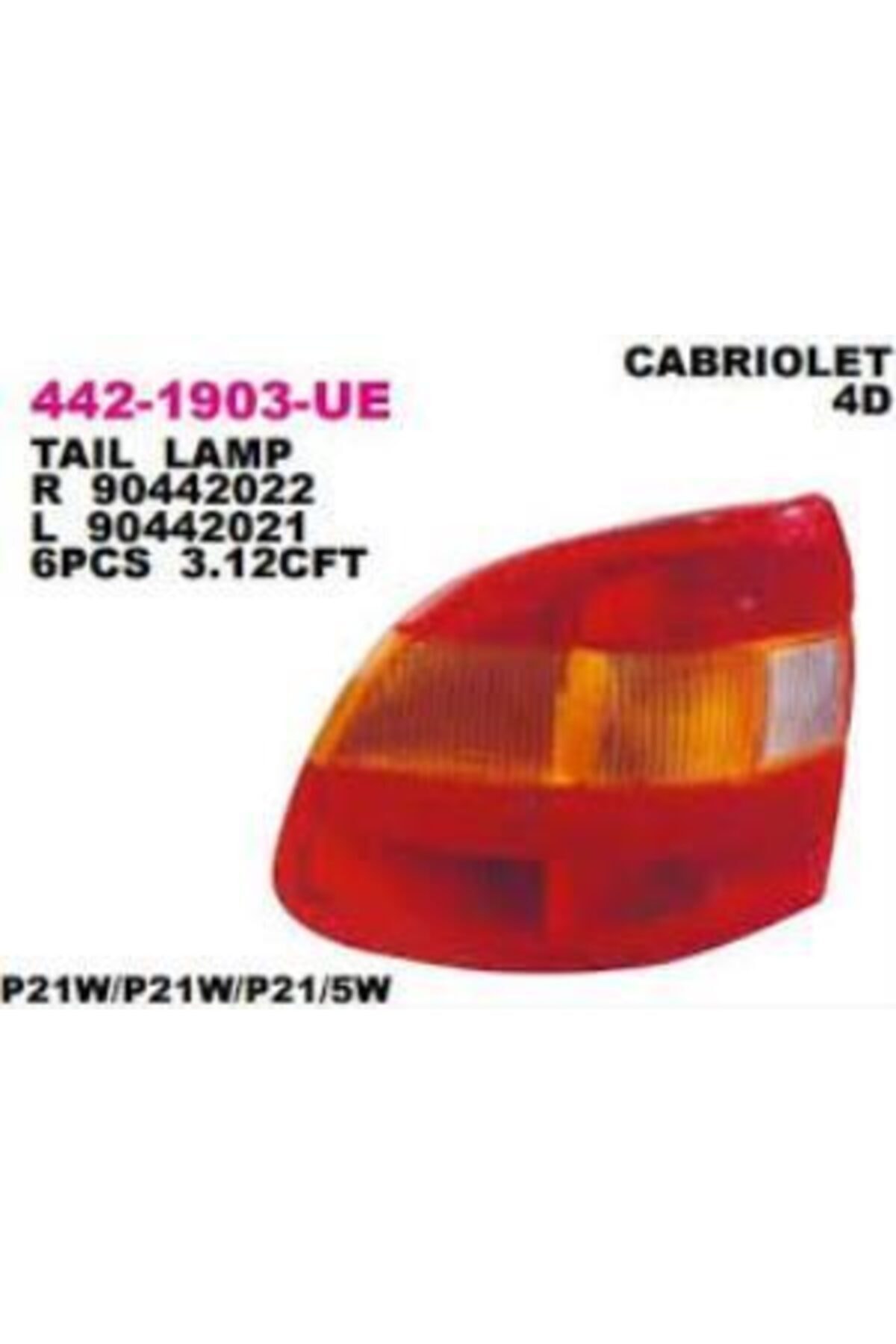 Opel Astra F 1992 Arka Stop Lambası Sağ Depo 4421903