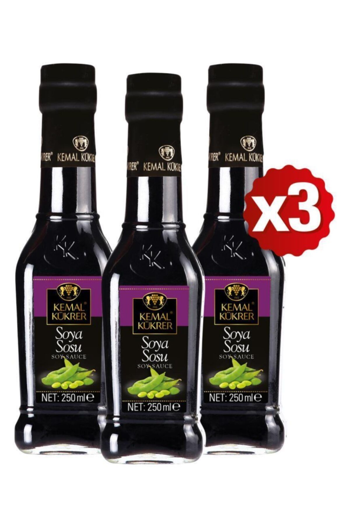 Kemal Kükrer -soya Sosu 250 ml 3''lü Paket