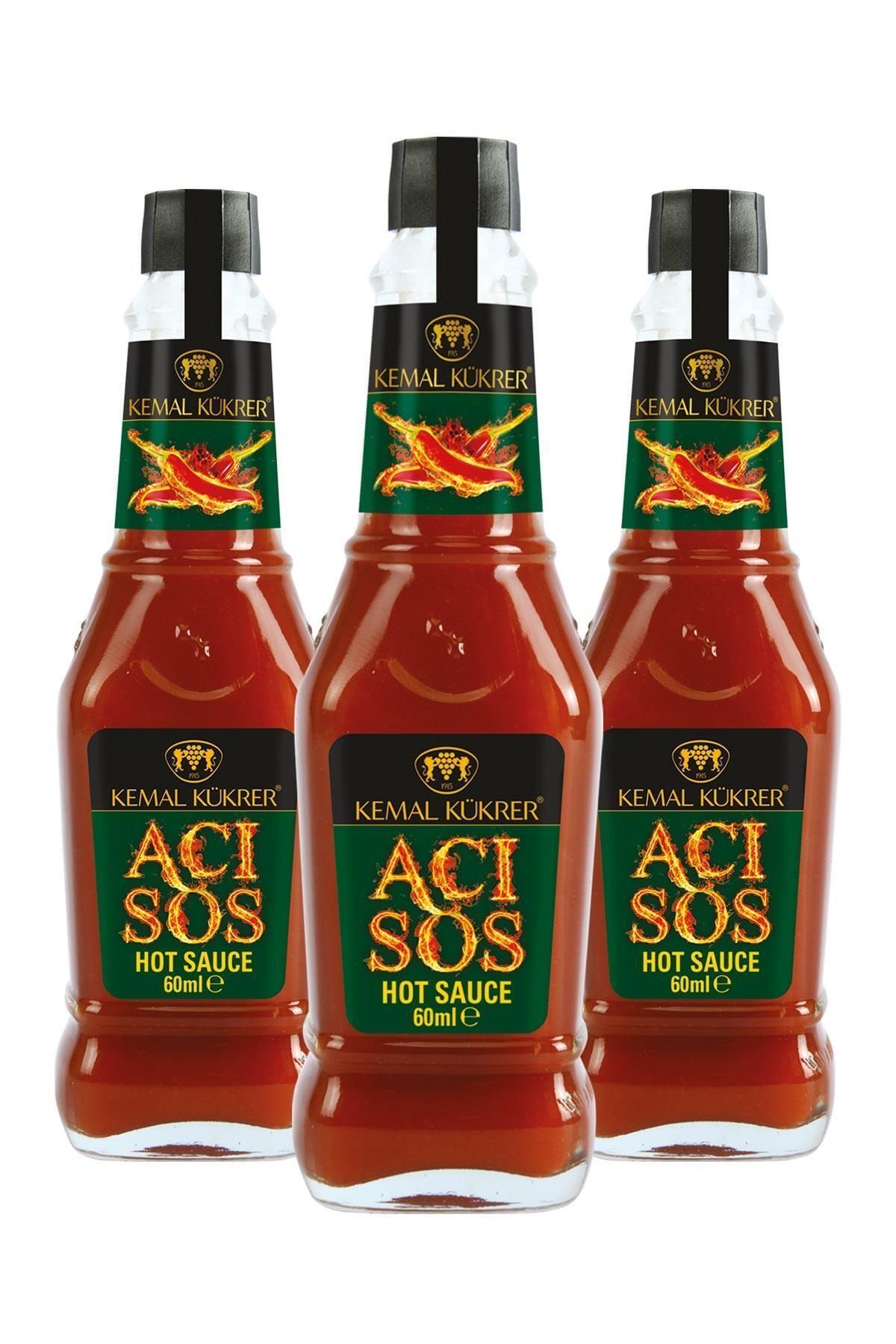 Kemal Kükrer Acı Sos - Hot Sauce 60 Ml 3' Lü Paket
