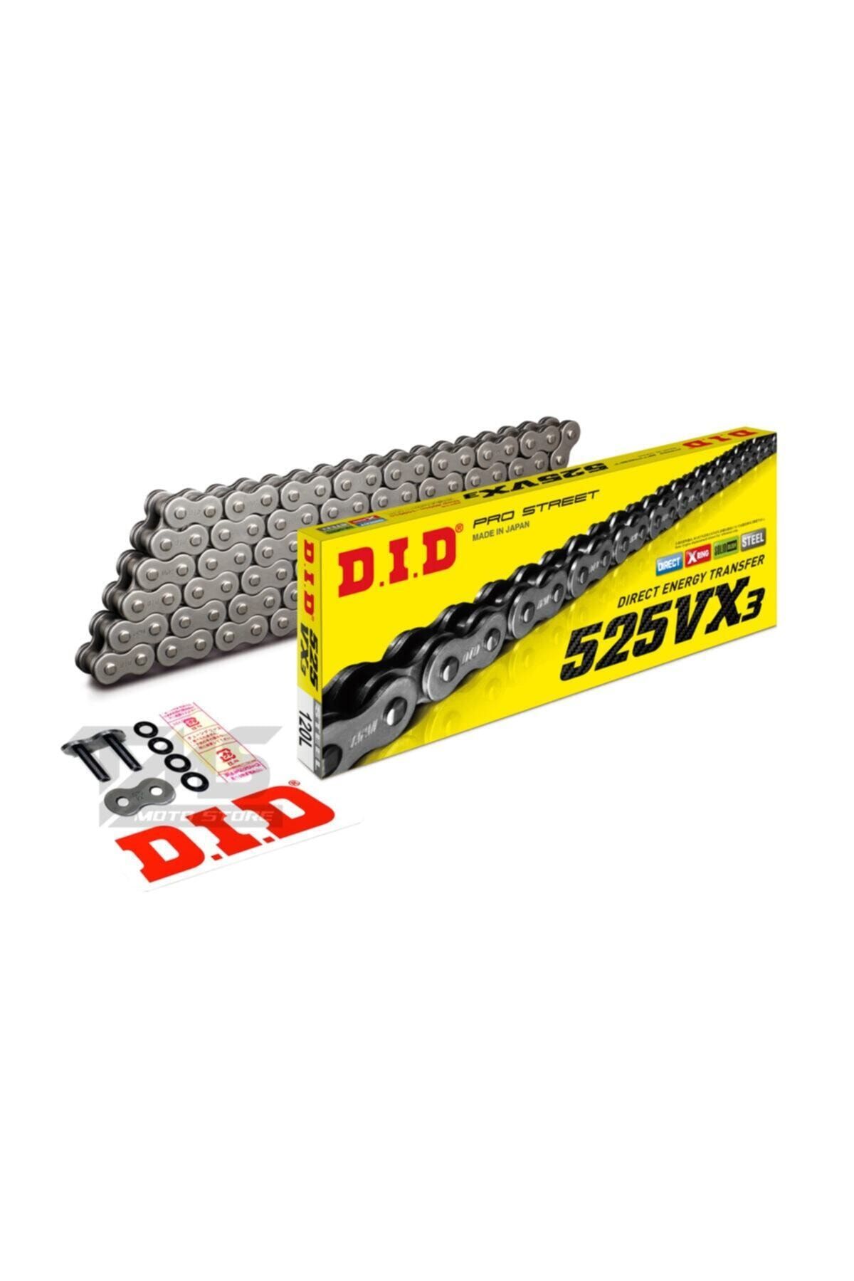 D.I.D Dıd 525vx3 Çelik 120 Bakla Motosiklet Zinciri