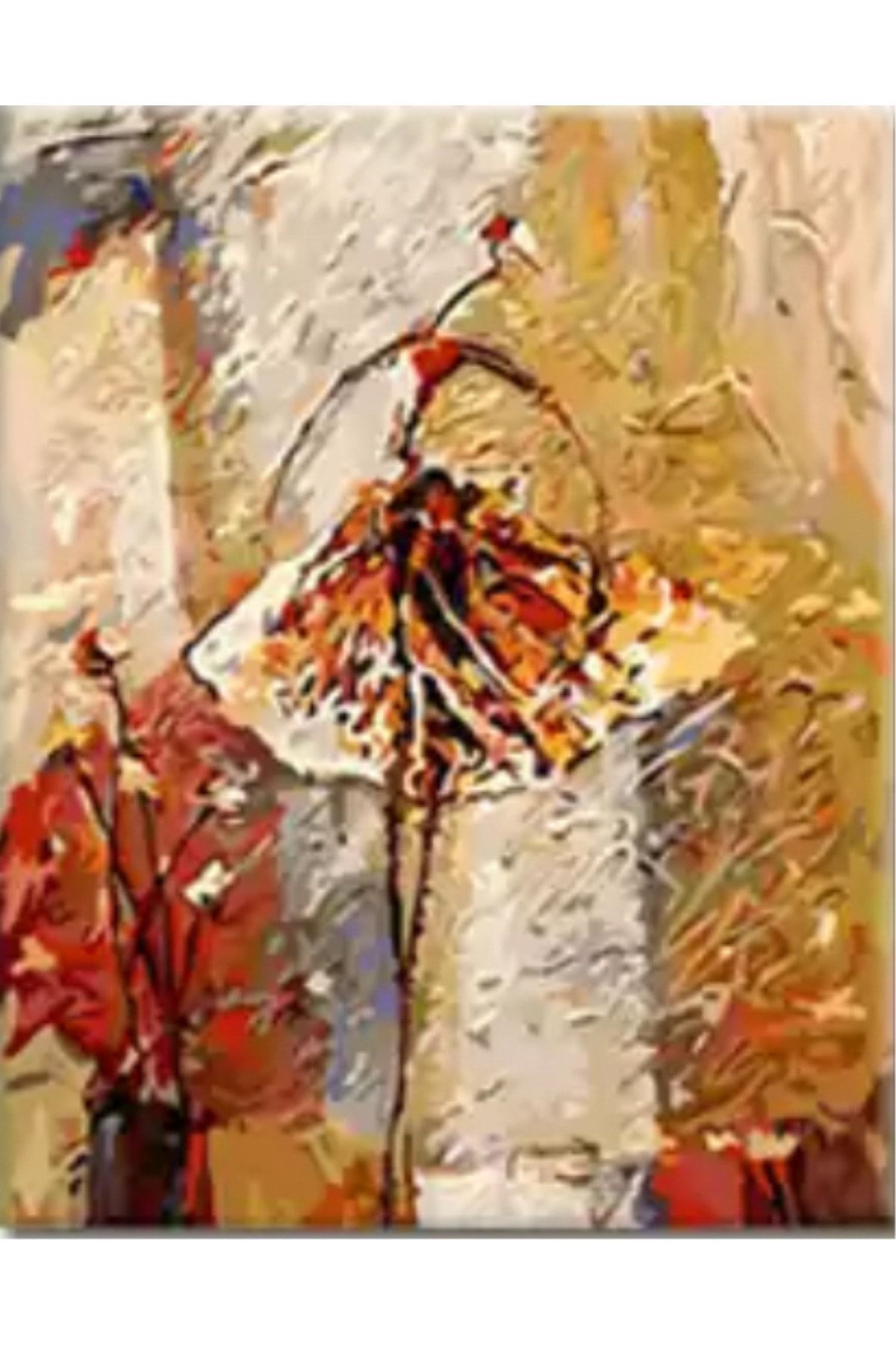 wombhobby Afrika Dansı 1 Sayılarla Boyama Seti 40x50 Cm (tuvale Gerili)