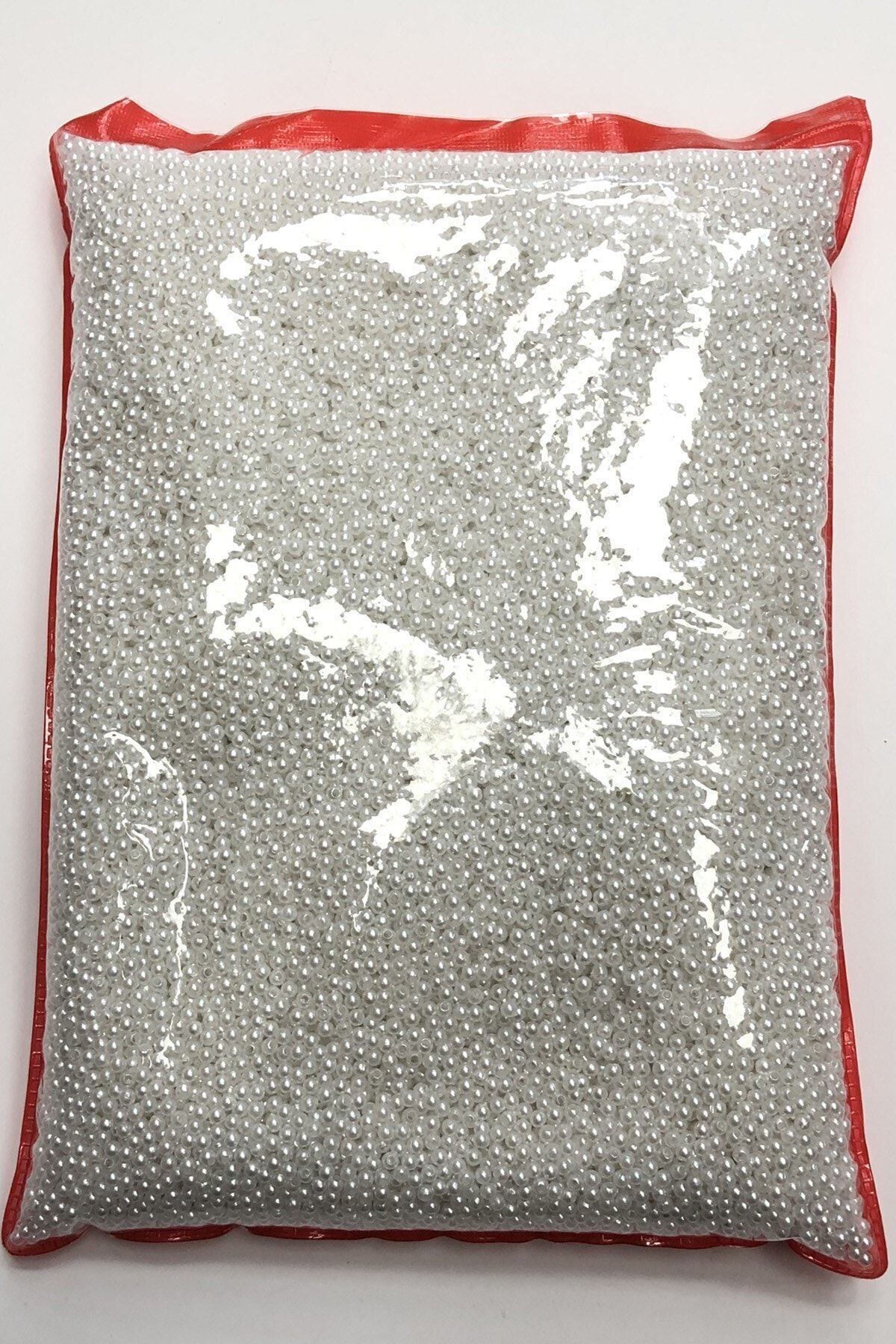 Hayalperest boncuk Beyaz Plastik Inci Boncuk 3 Mm