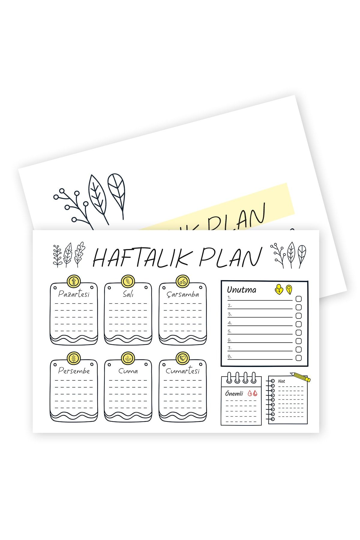 YAPRAK Plan Defteri Haftalık - Sadem - Pnld30110