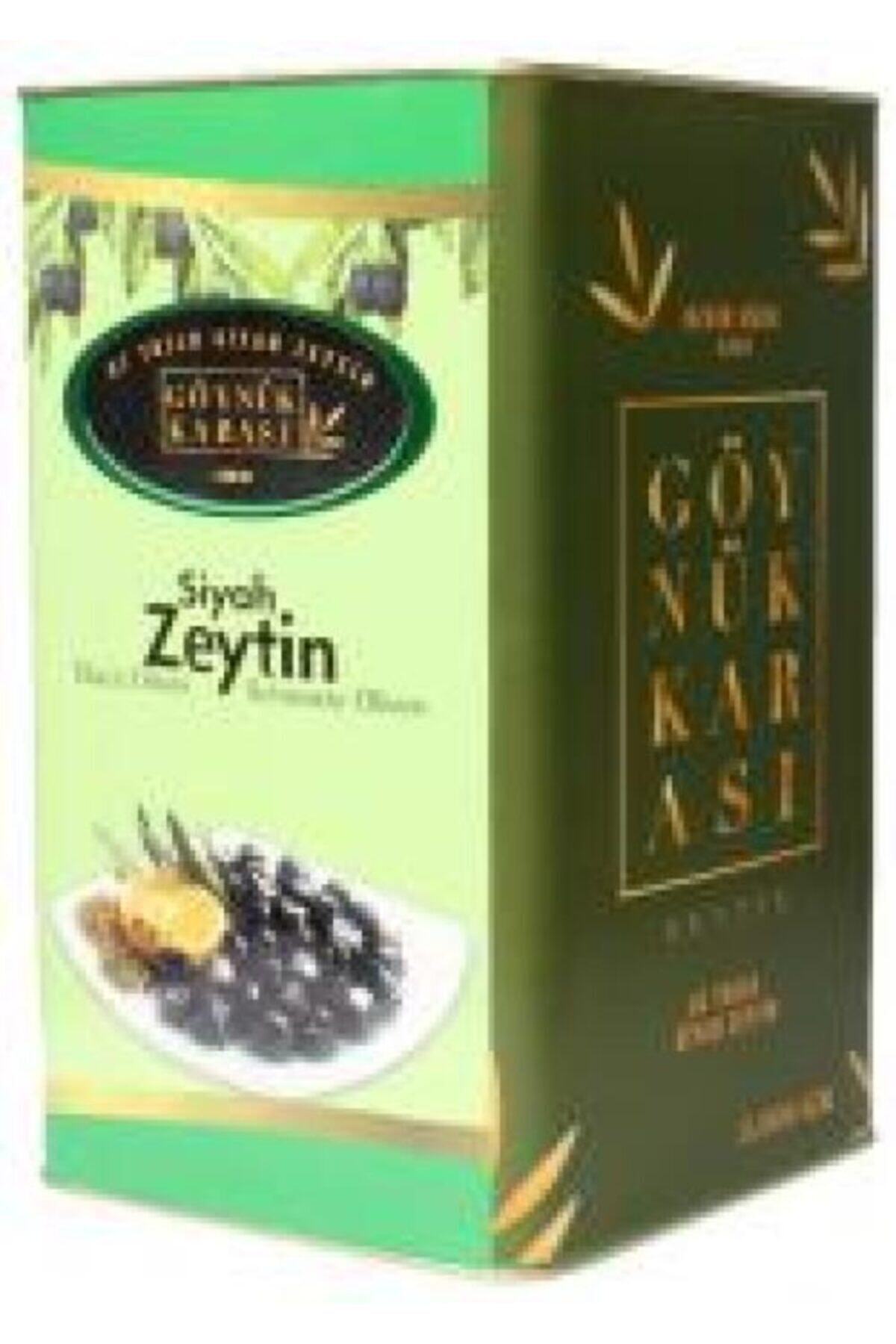 GÖYNÜK KARASI Taş Baskı Az Tuzlu 351-370 Kb L Siyah Zeytin Teneke 5 Kg