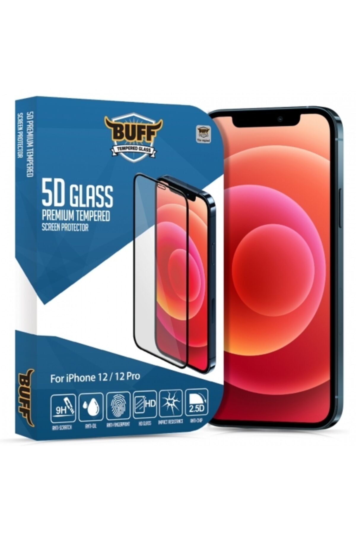 Buff Iphone 12/12 Pro 5d Glass Ekran Koruyucu