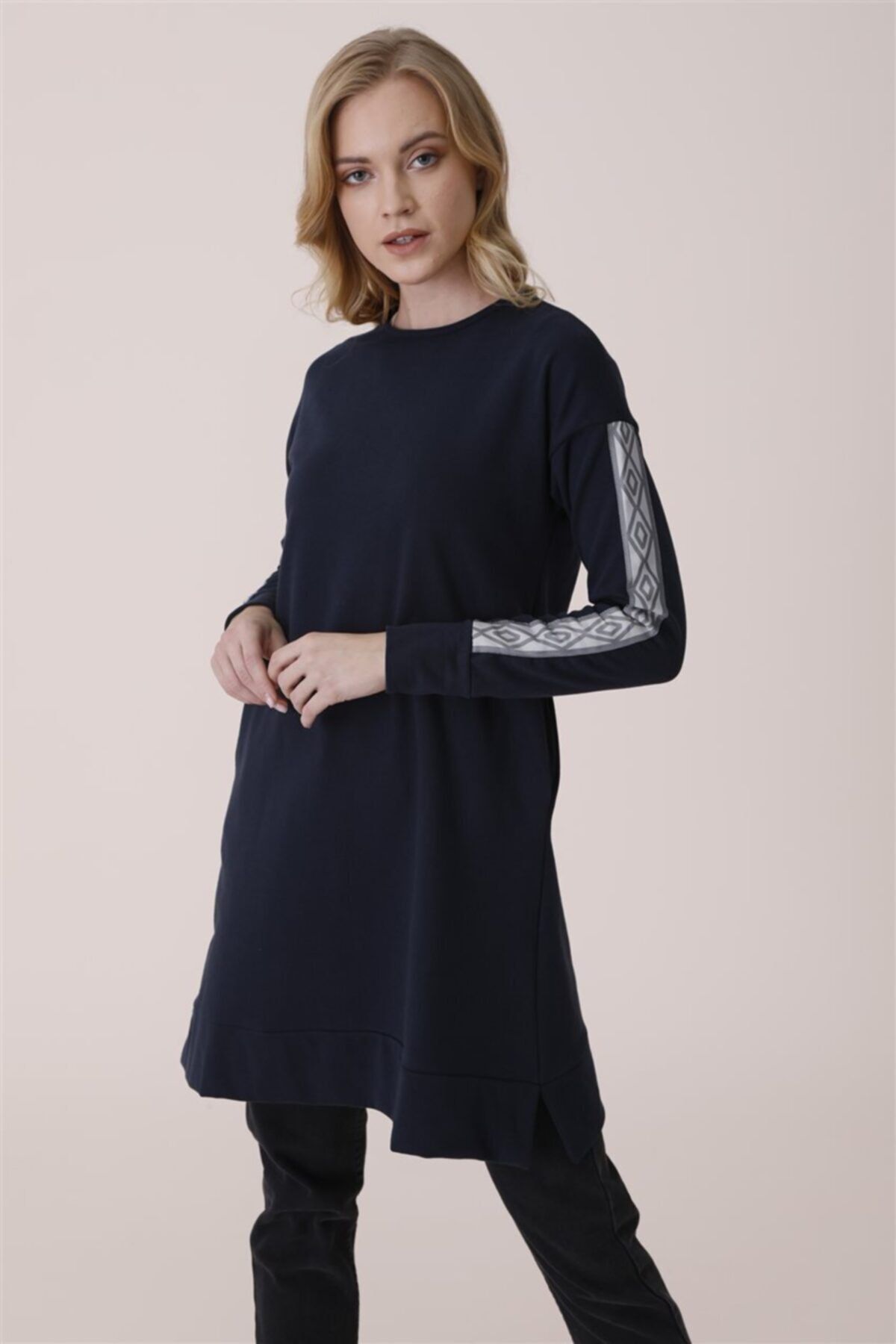 Gippe Collection Kadın Lacivert Tunik 10300-17