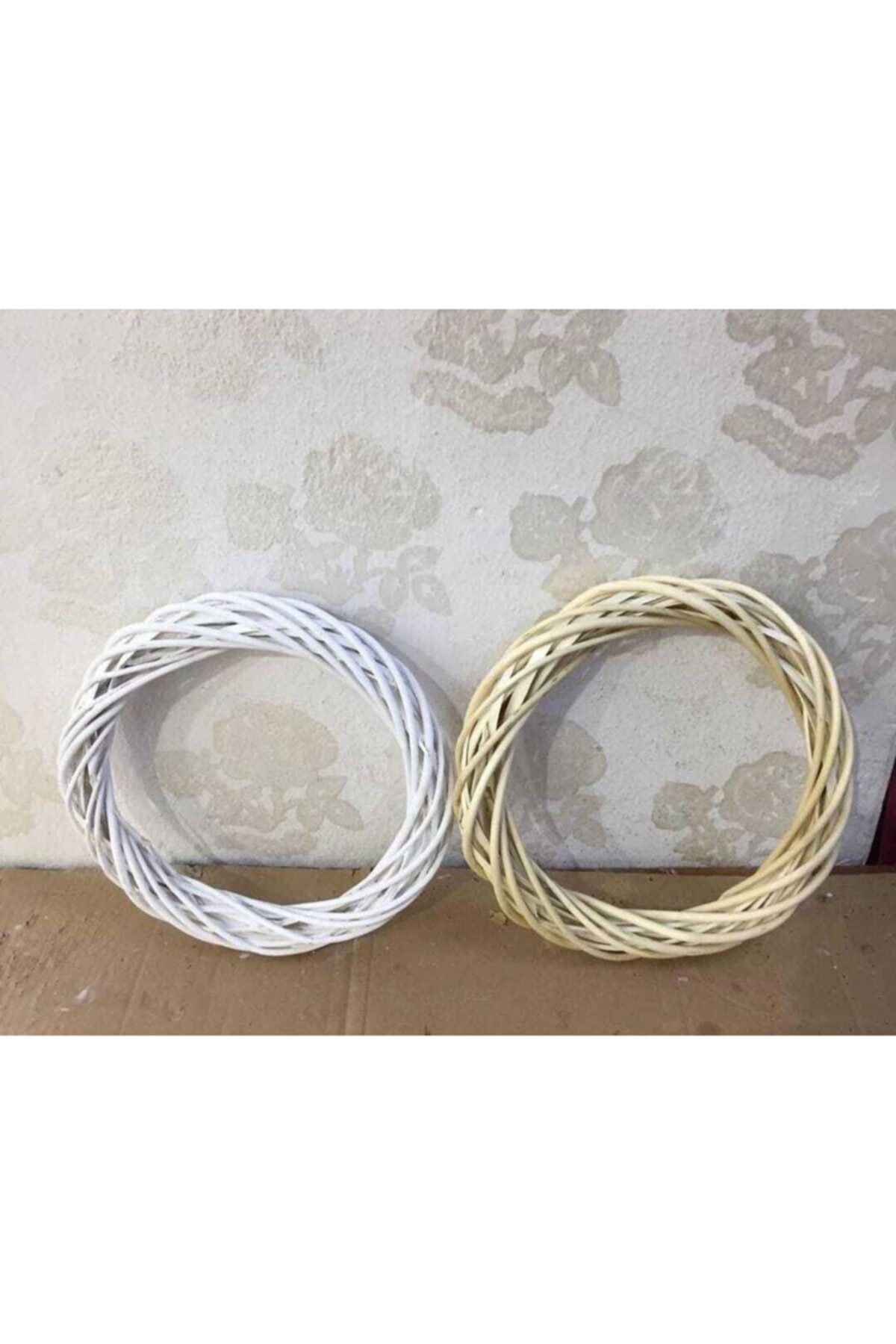 DEMİRTAŞ KALIP Kapı Süsü Halkası 1 Beyaz ve 1 Krem