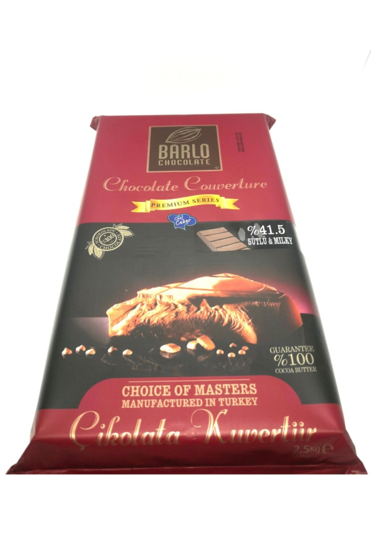 Barlo Premium Sütlü Kuvertür Çikolata 2,5 Kg - %41,5