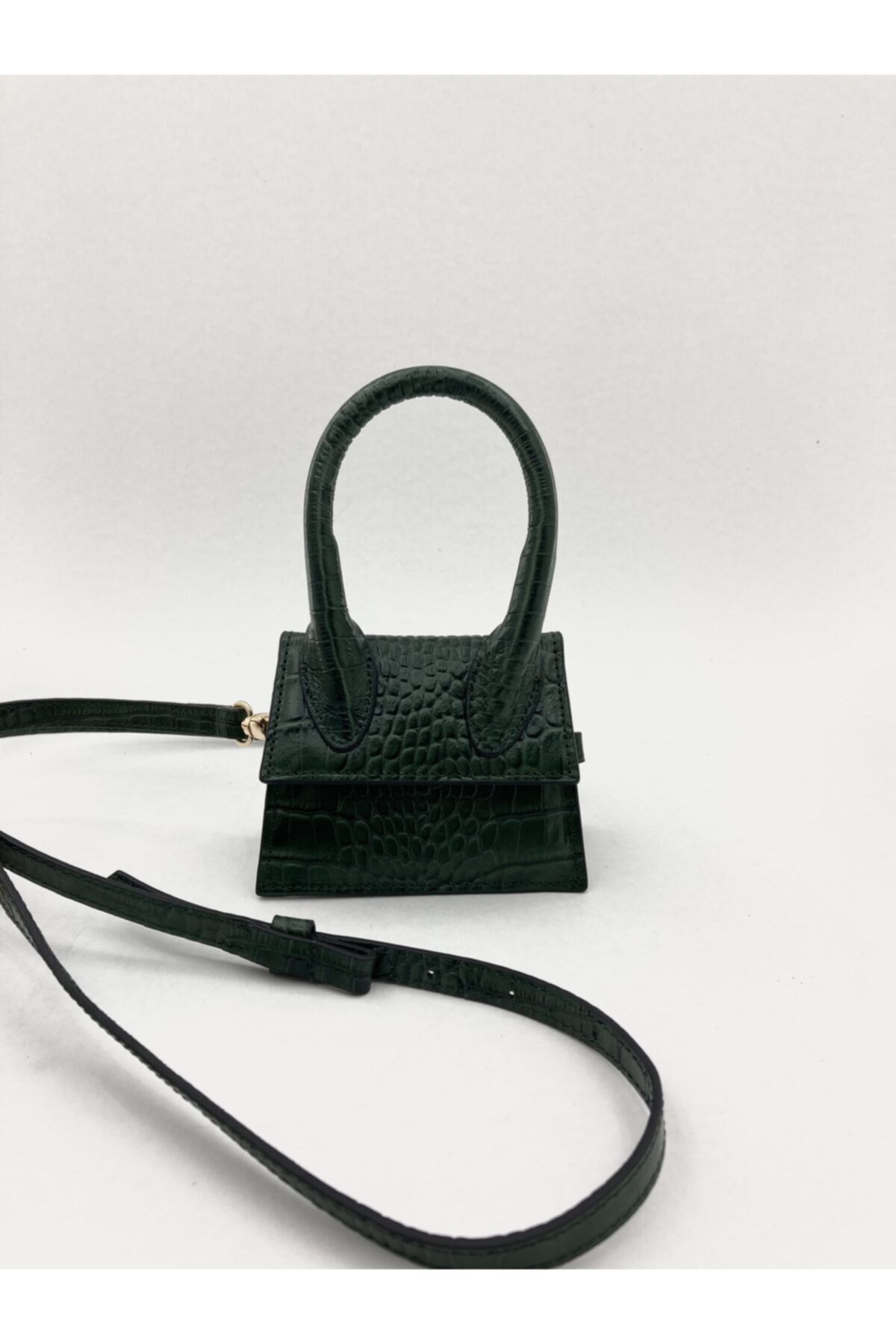 MissBag Kadın Yeşil Hakiki Deri Abiye Çanta