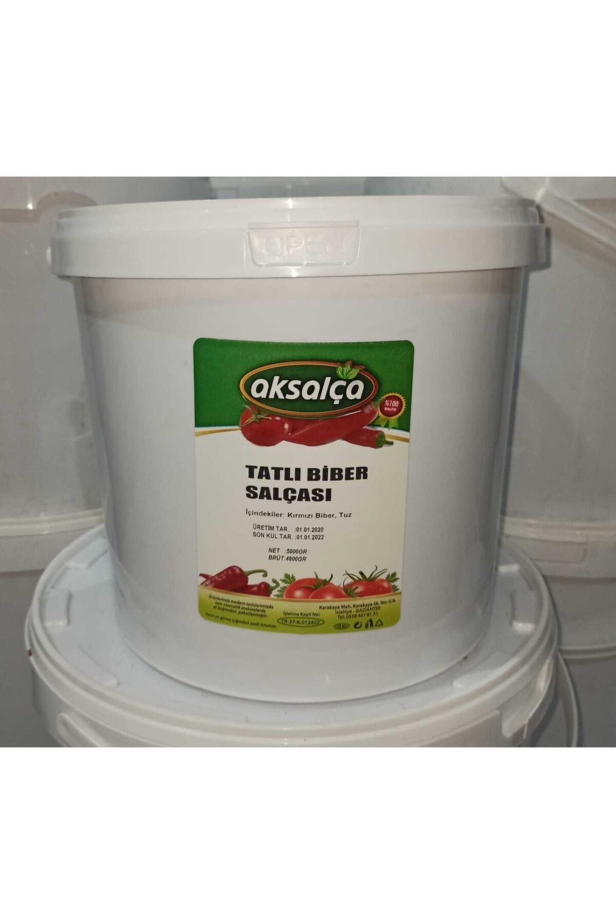 AK SALÇA Tatlı Biber Salçası 5 kg
