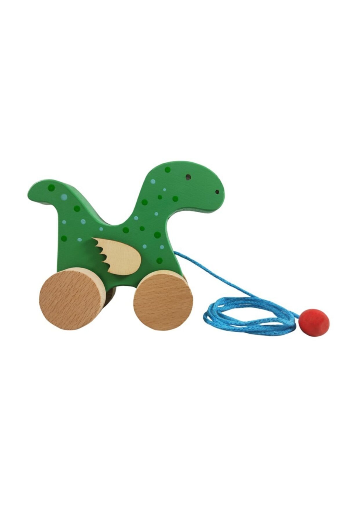 Arda Ahşap Oyuncak Ahşap Sevimli Dinoo Ipli Çekçek