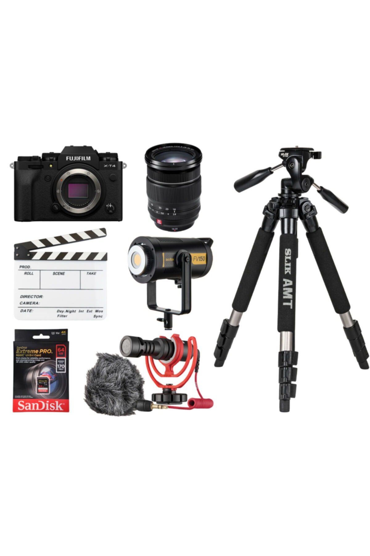 Fujifilm X-t4 Siyah Fujı Prof. Videographer Kit 4 ( T4/ Home Studio )