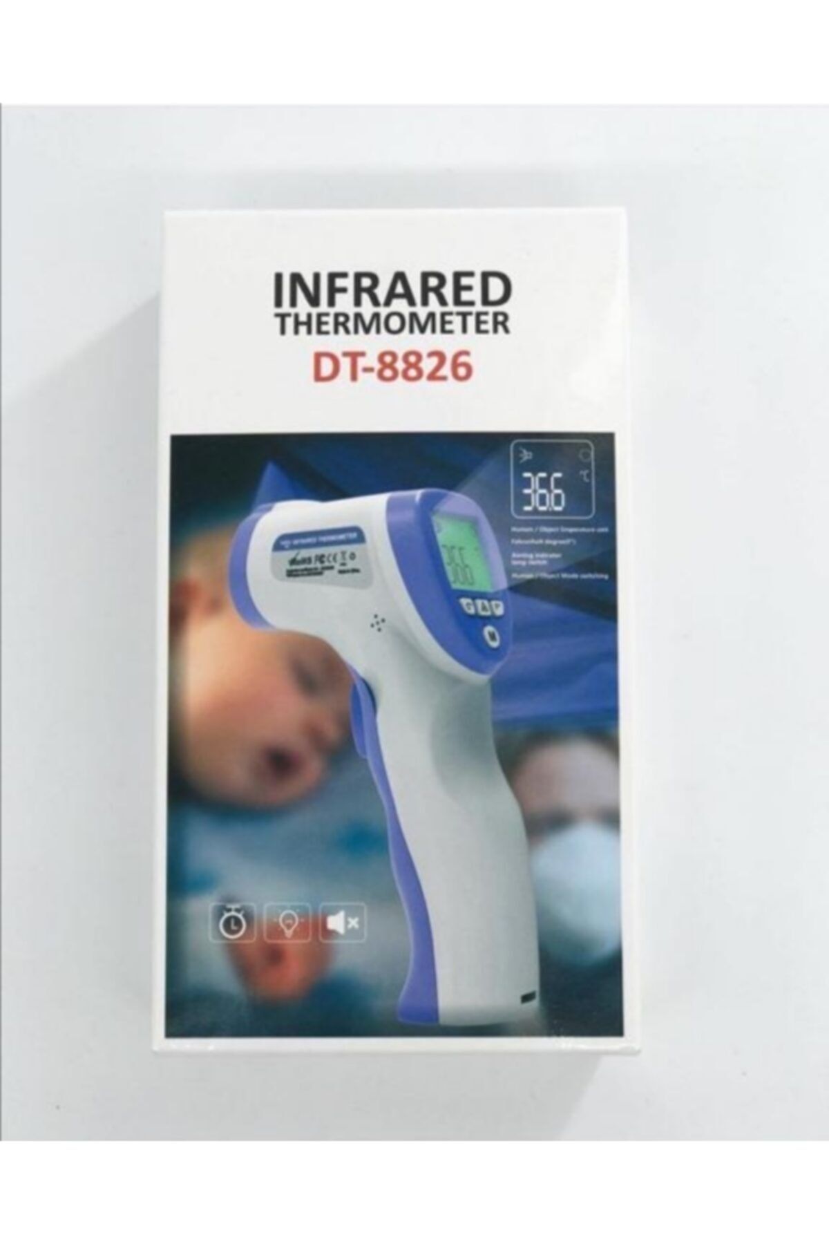 Infrared Thermometer Infrared Dt-8826 Alından Ateş Ölçer