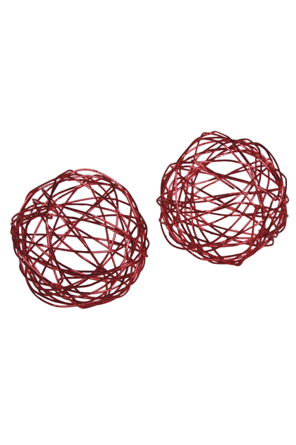 Rayher Tel Toplar, 4cm Ø Pvc-box 8'li Kırmızı