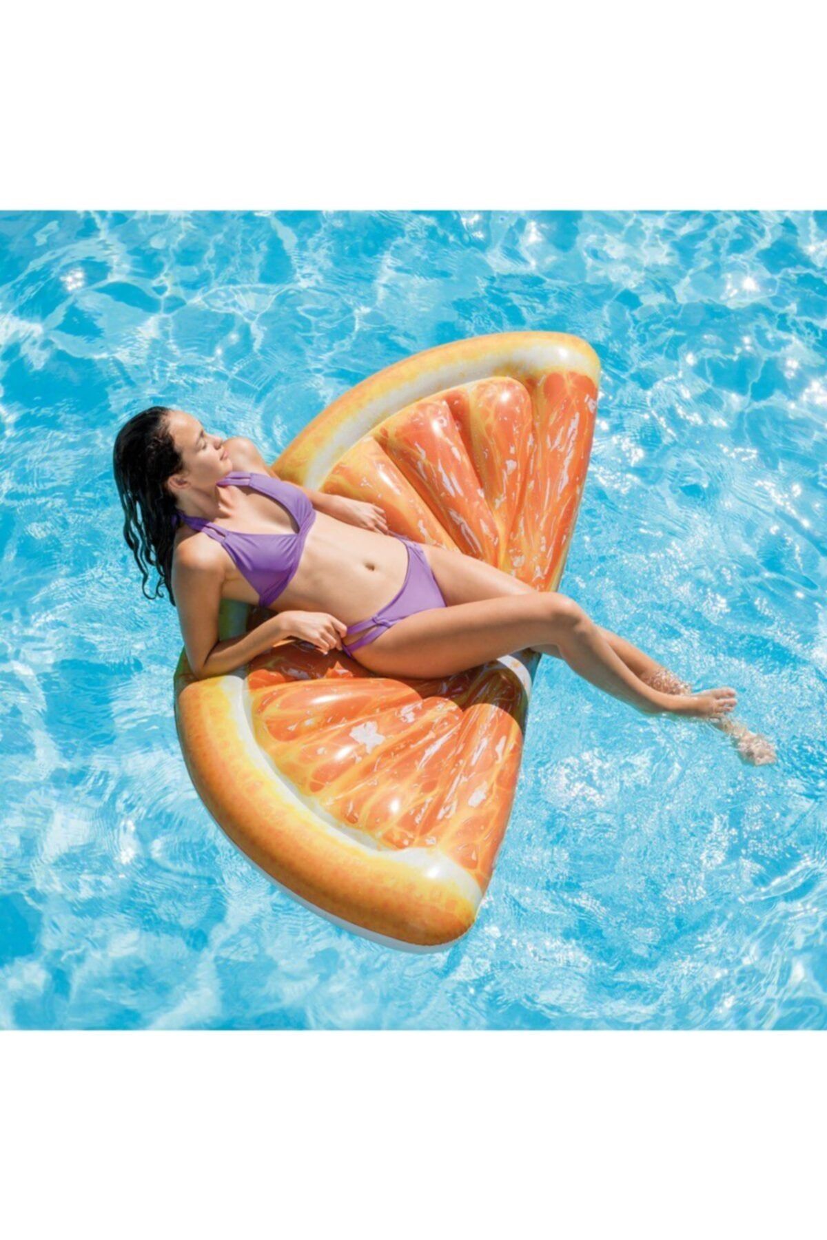 intex sisme portakal dilimi yatak ada havuz deniz yatagi 178x85cm 58763 fiyati yorumlari trendyol