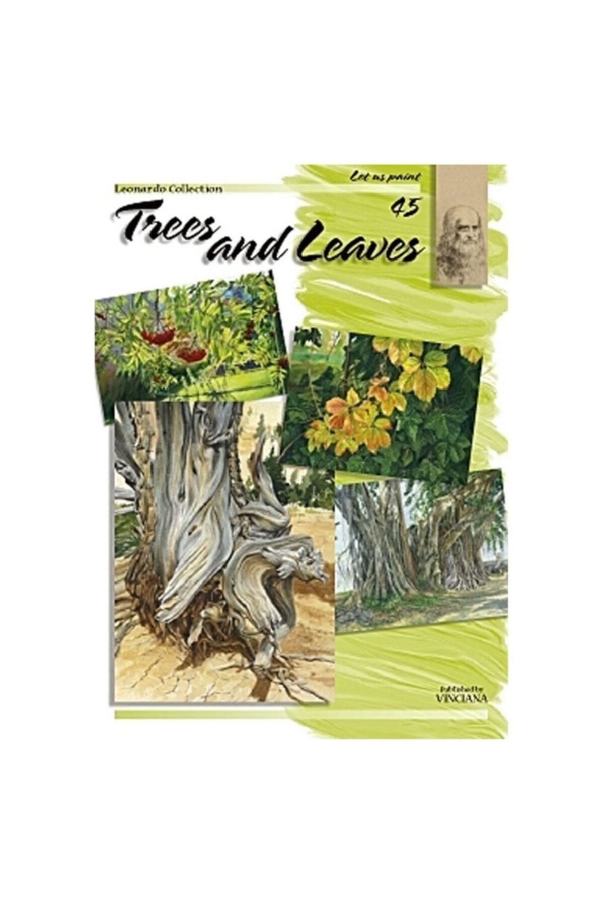 Da Vinci Leonardo Collection Desen Kitabı Trees And Leaves N: 45 Ağaçlar Ve Yapraklar N: 45