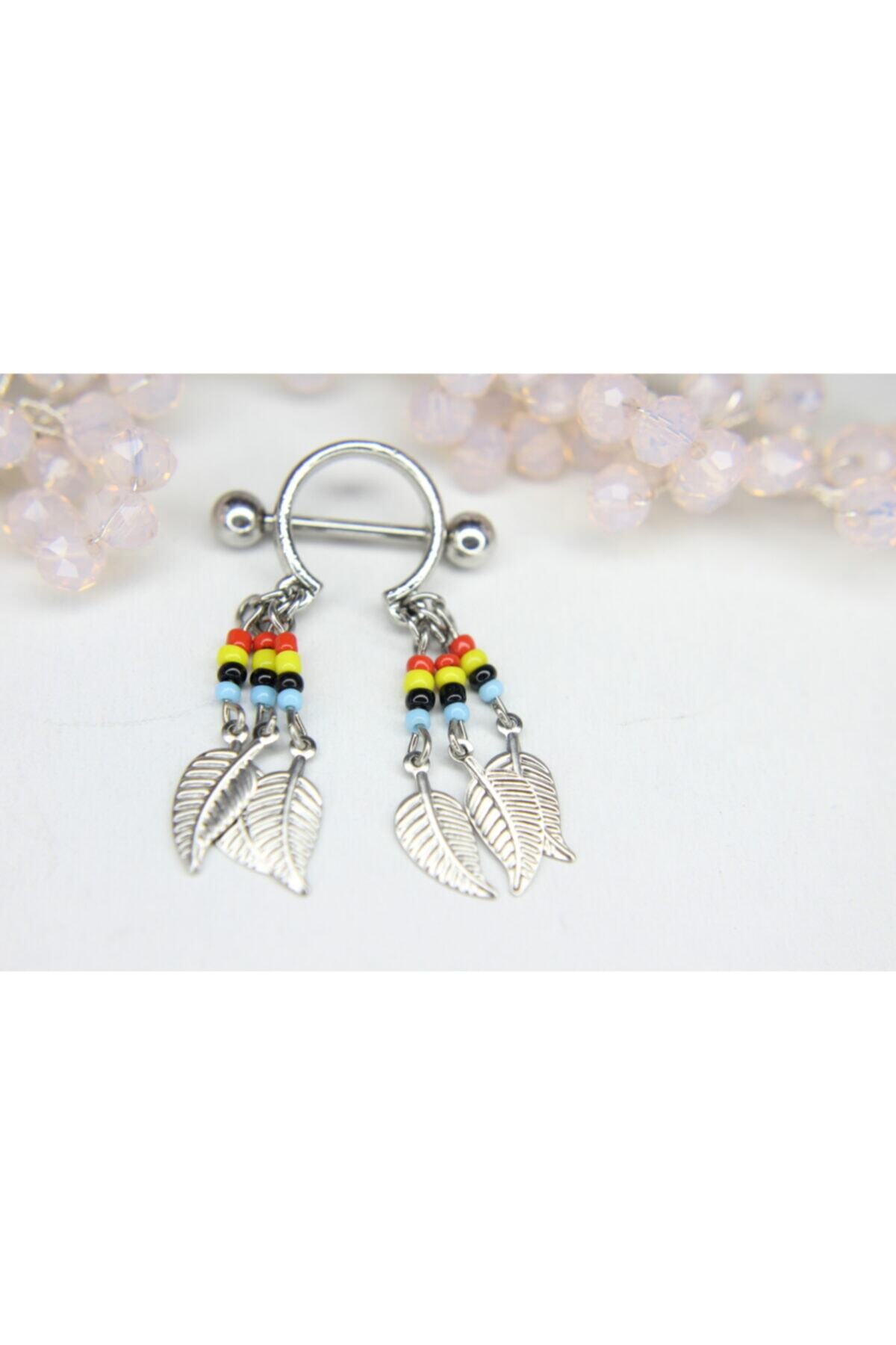 Btn Piercing Dreamcather ( Rüya Kapanı ) Göğüs Ucu Piercing