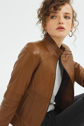 Dolly Taba %100 Orjinal Deri Mont/ceket Image 2