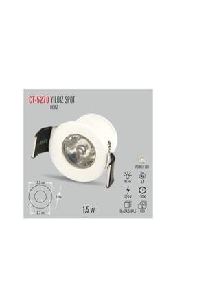 Ct-5270 1,5w/6400k Yıldız Spot Beyaz Kasa(BEYAZ) Image 0