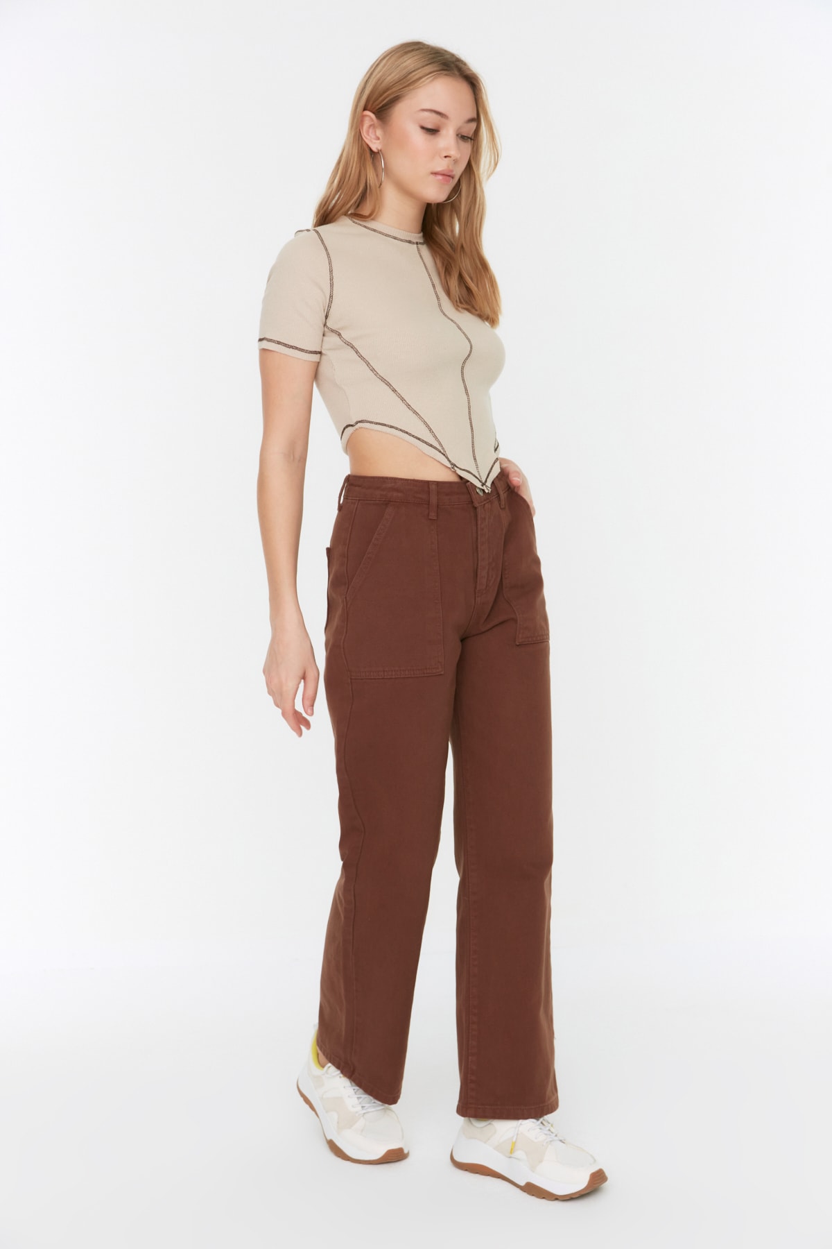 Trendyol Collection Jeans - Brown 