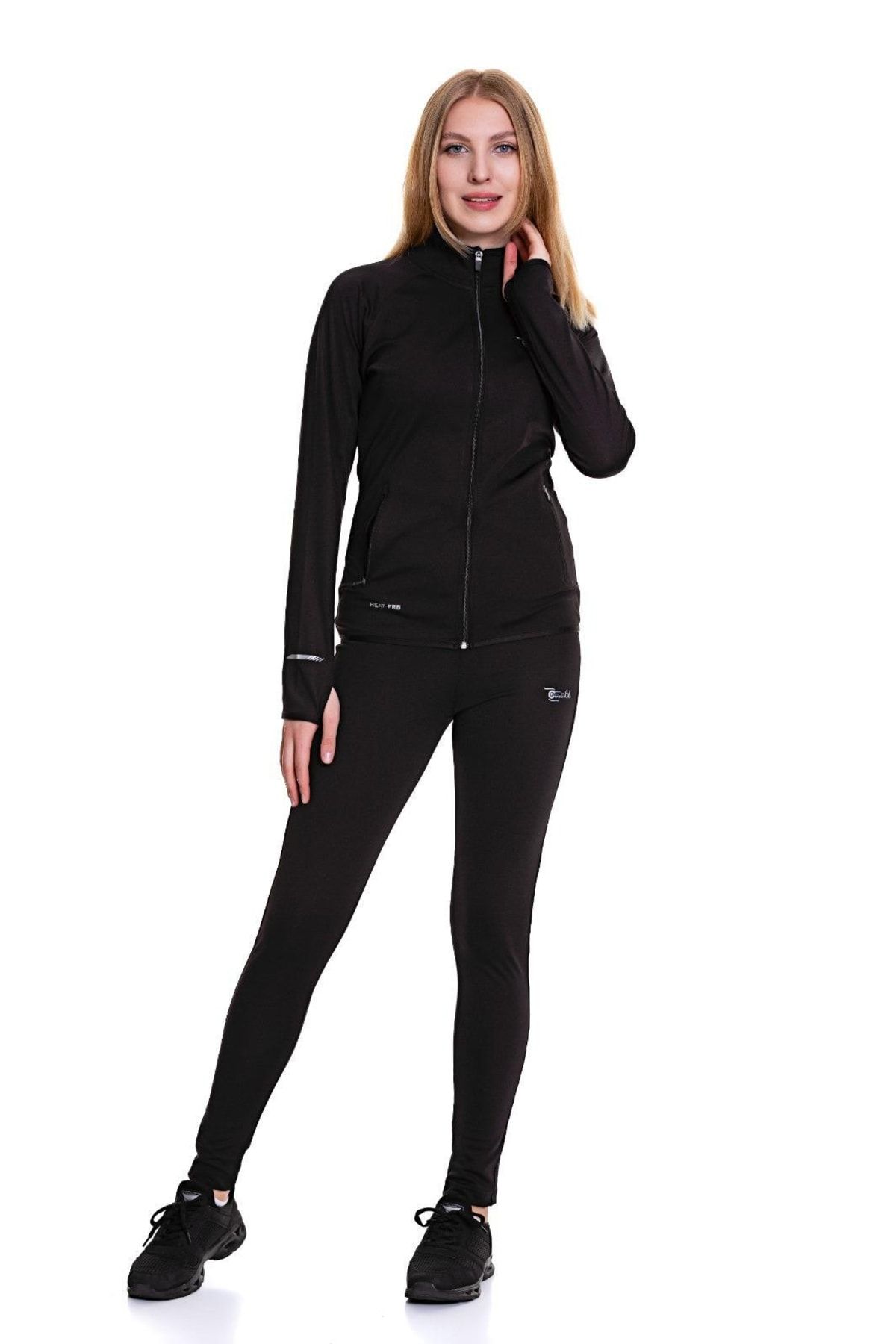 FEROB Women s Zippered Lycra Non Knee Diving Black Color