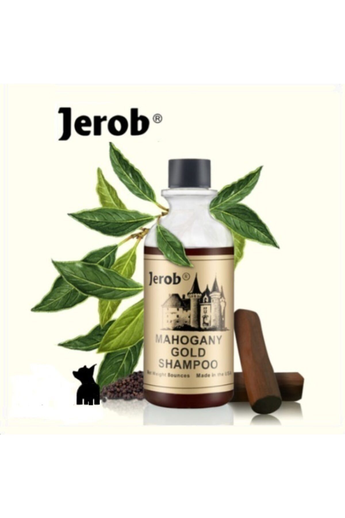 Jerob Premium Jerob Mahogany Gold Kedi Köpek Şampuanı. Made In Usa