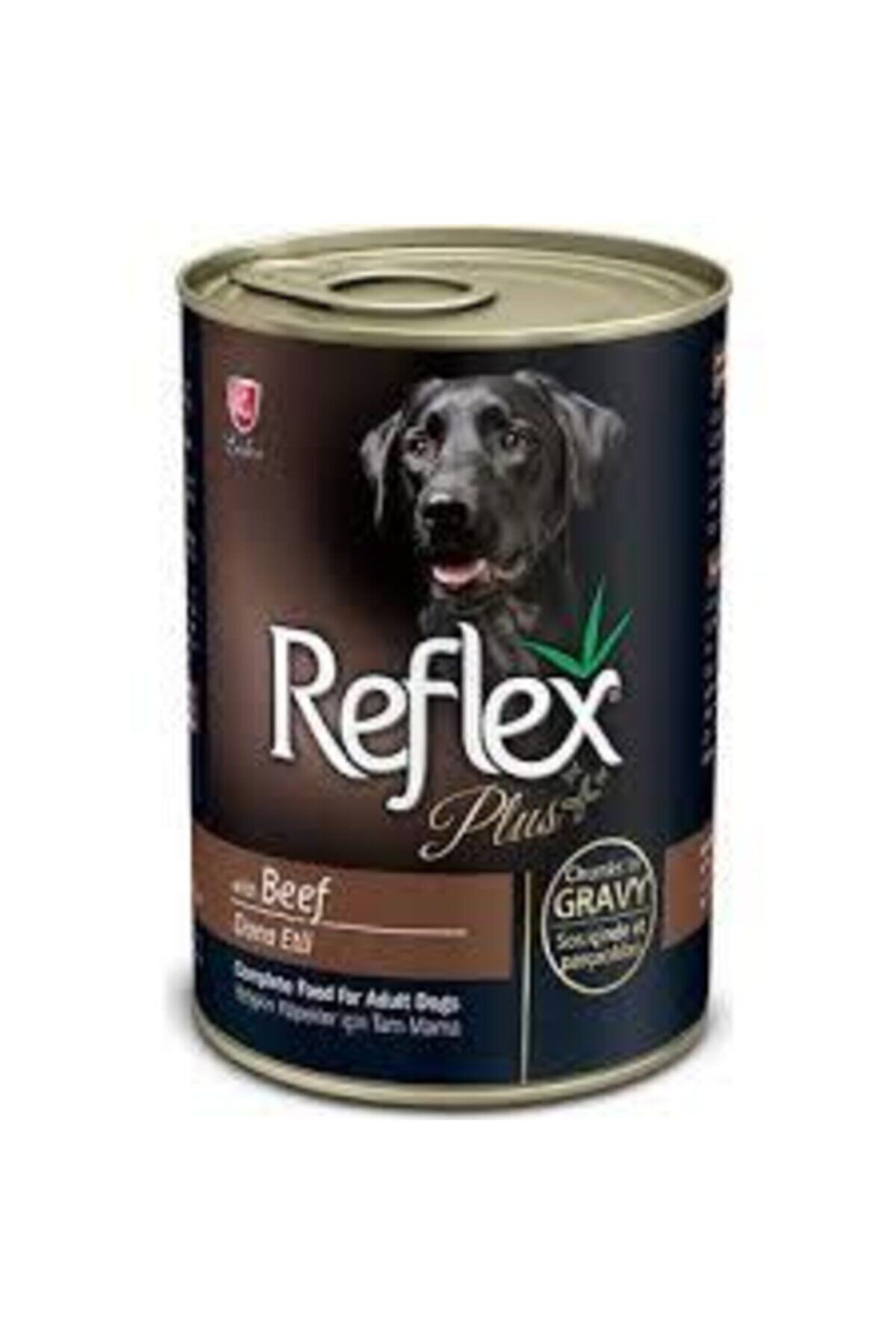 Reflex Plus Beftekli Dana Etli Konserve Yetişkin Köpek Maması 24x400gr