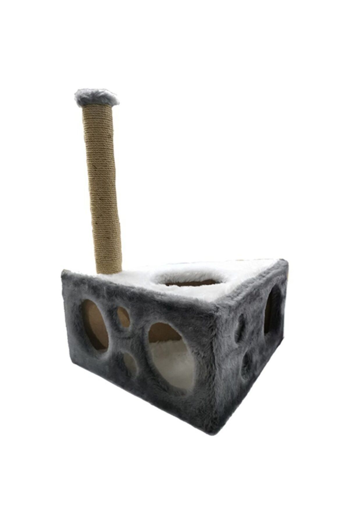Cathause Cat Hause Y04 Peynir Kedi Tırmalama Gri 67 Cm