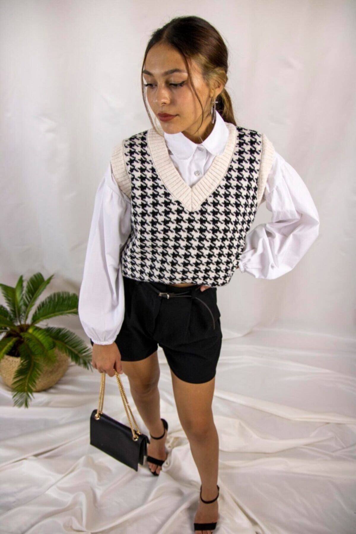 bkooll Kadın Bej V Yaka Süveter