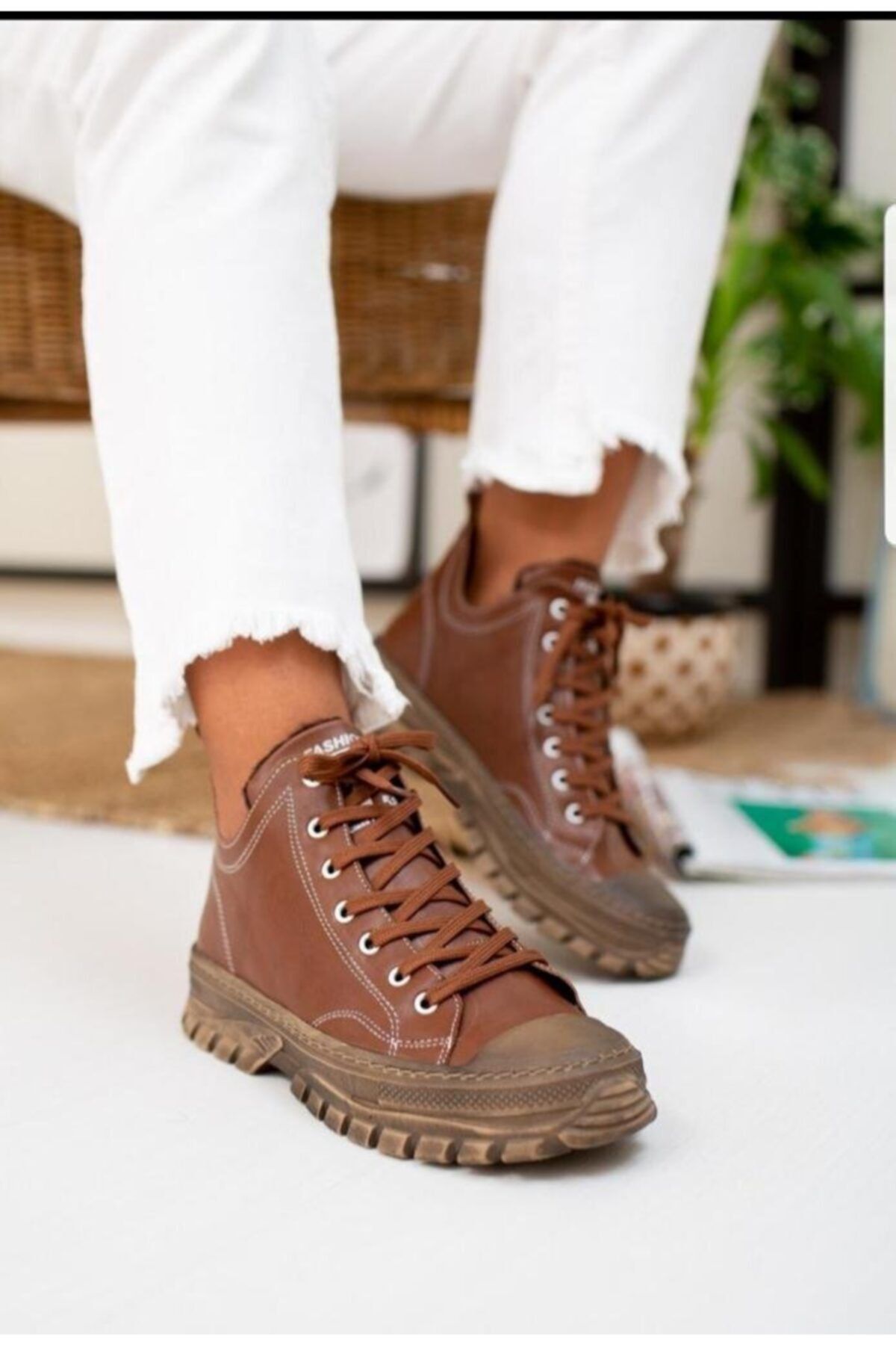 Odal Shoes Unisex Kahverengi Daisi Bot