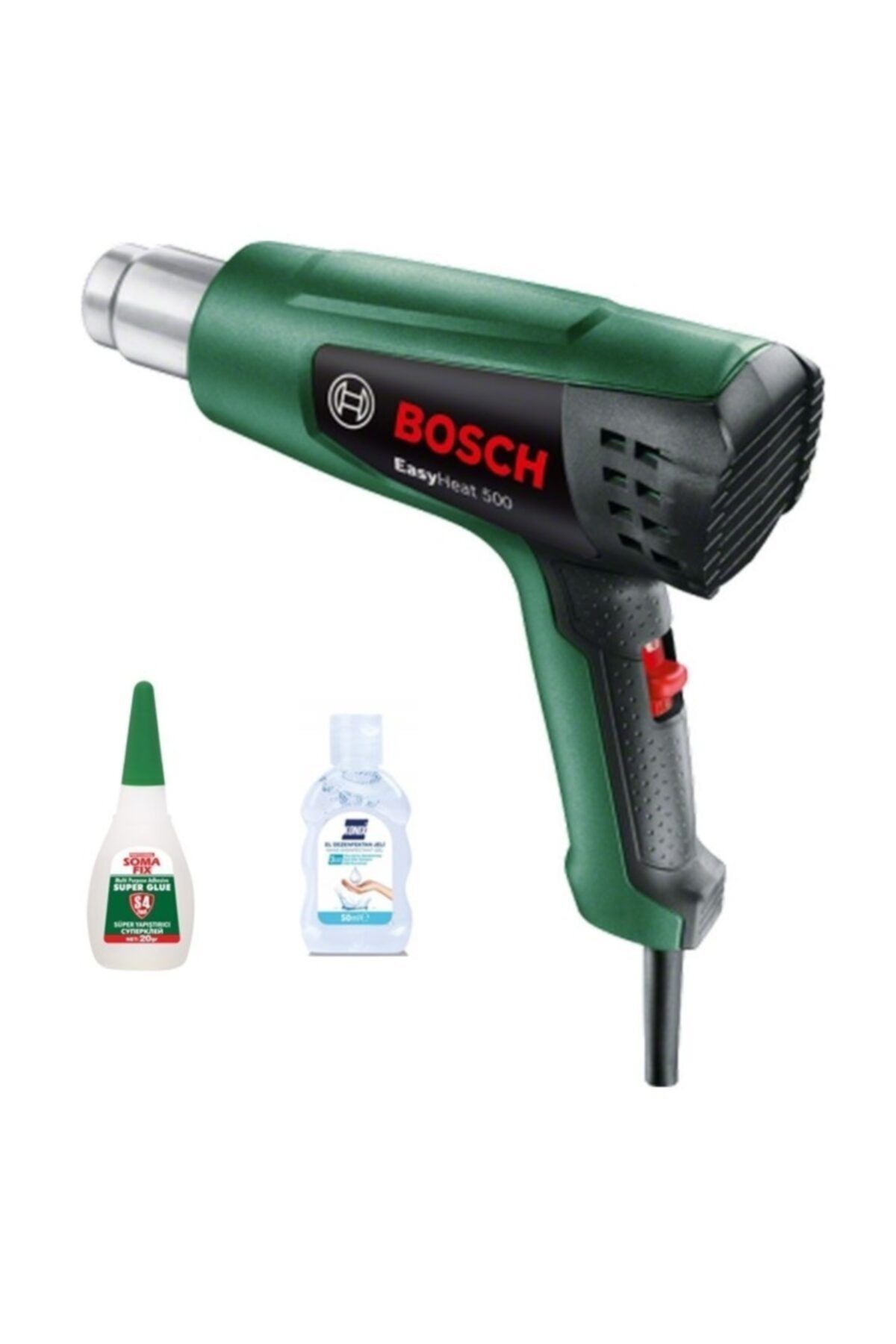 Bosch Easyheat 500 Sıcak Hava Tabancası 1600 w Hava Üfleyici Jel Ve Japon Yapıştırıcı