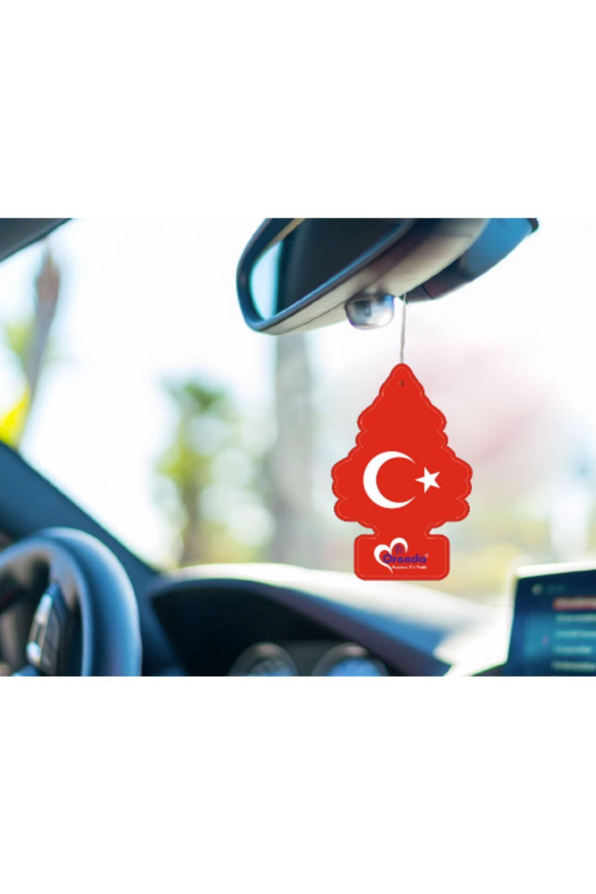 ORENDA KOKU Türk Bayrağı Ve 2021 Logolu 5'li Paket Araç Ayna Asma Koku
