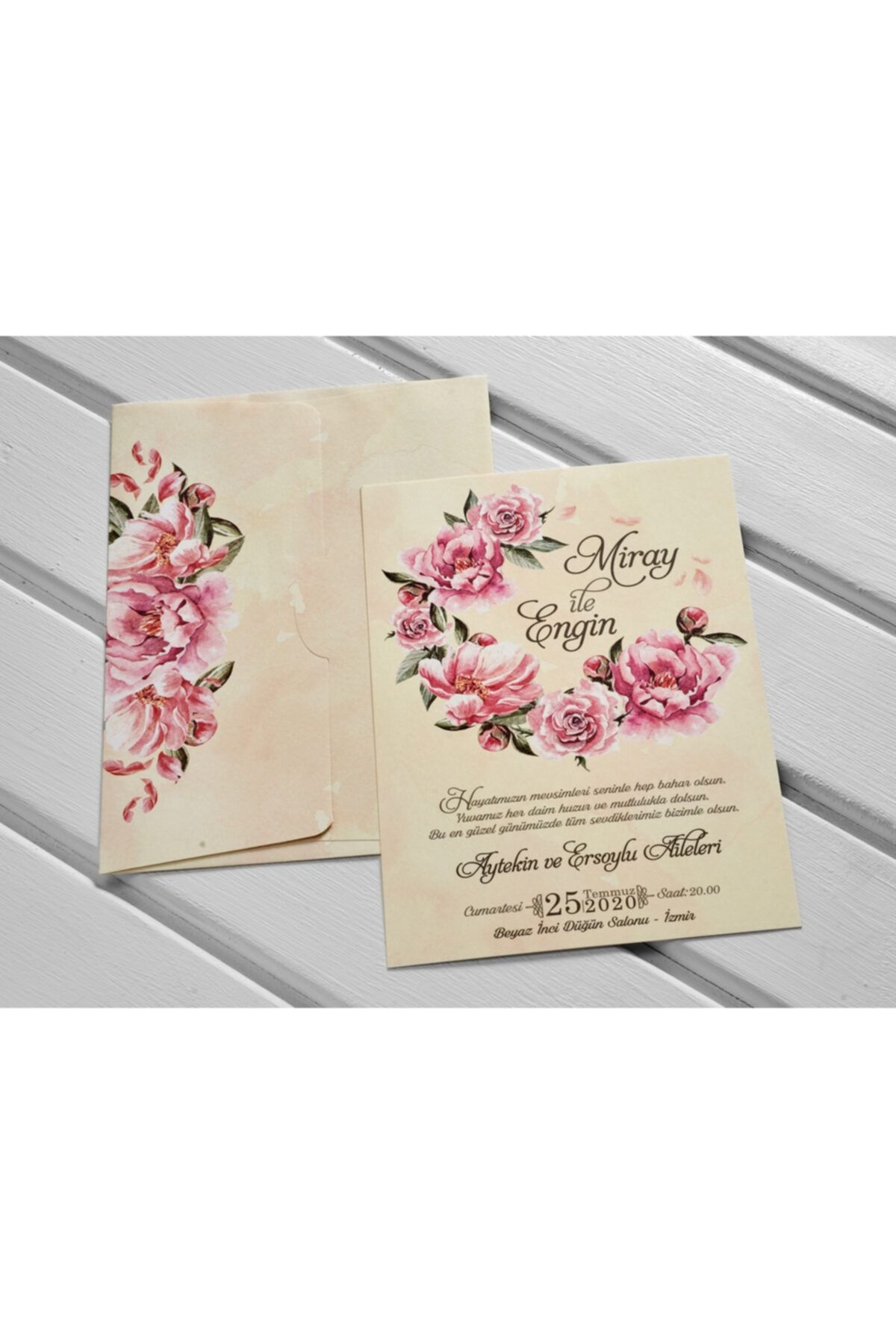 İKLİM DAVETİYE Iklim Nikah Nişan Düğün Davetiyesi 10510 - 100 Adet